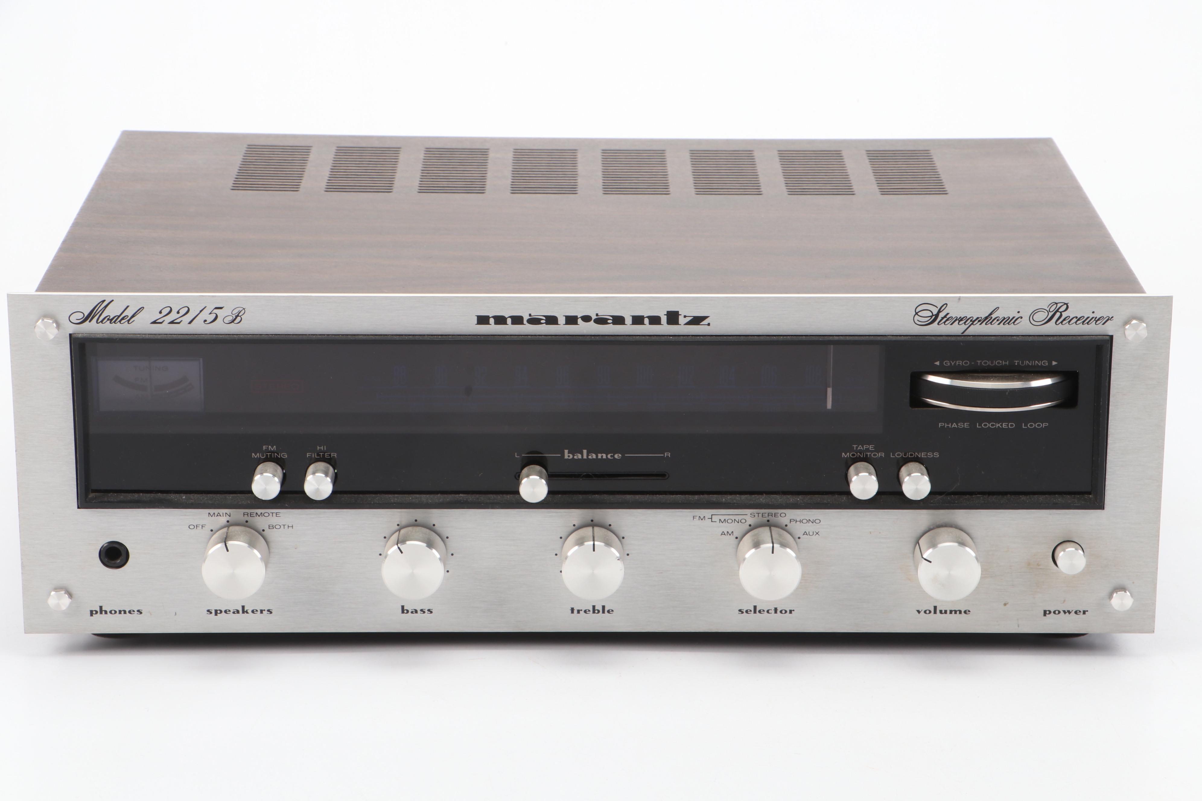 Marantz Model 2215B Stereophonic Solid-State Receiver, 1970s