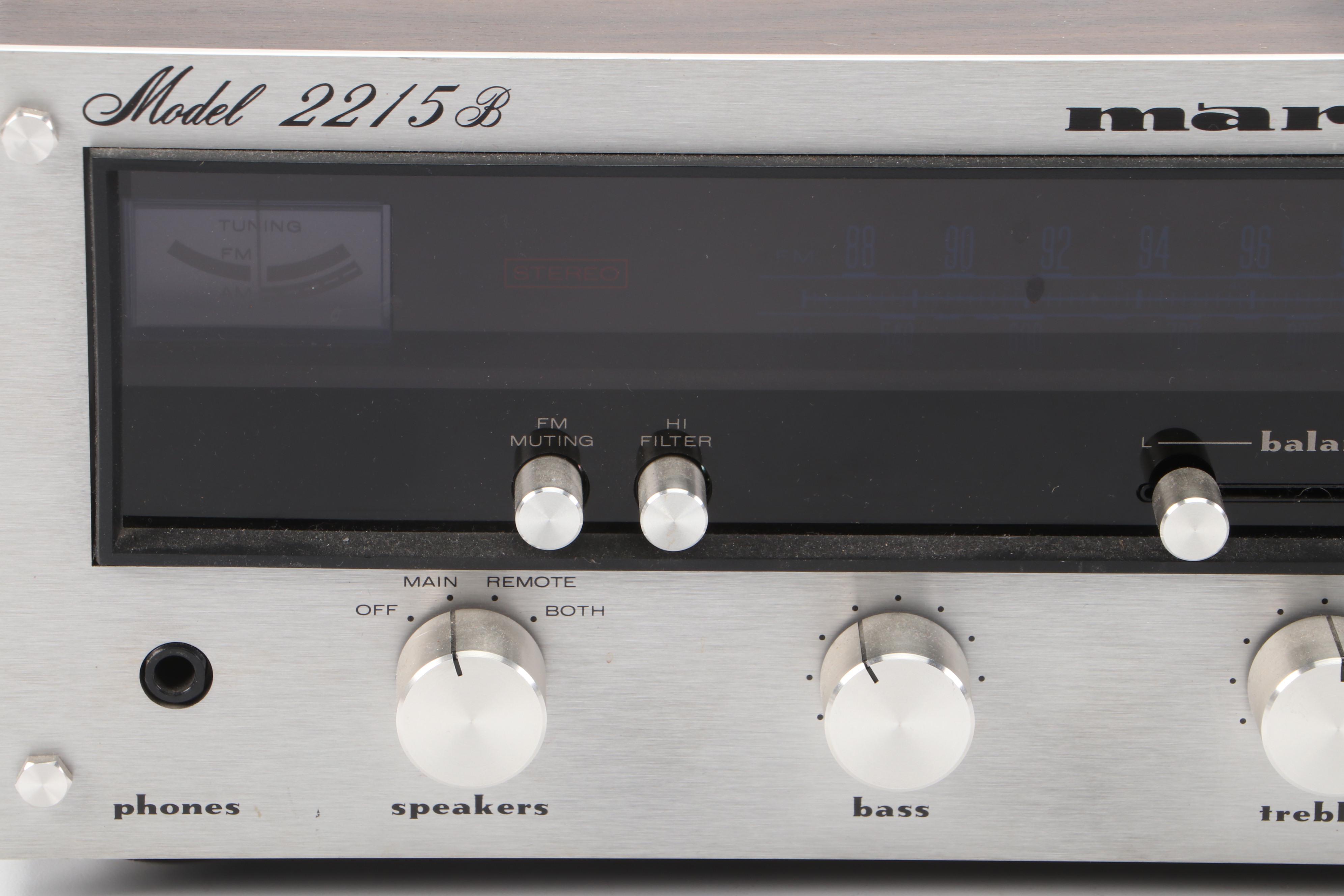Marantz Model 2215B Stereophonic Solid-State Receiver, 1970s