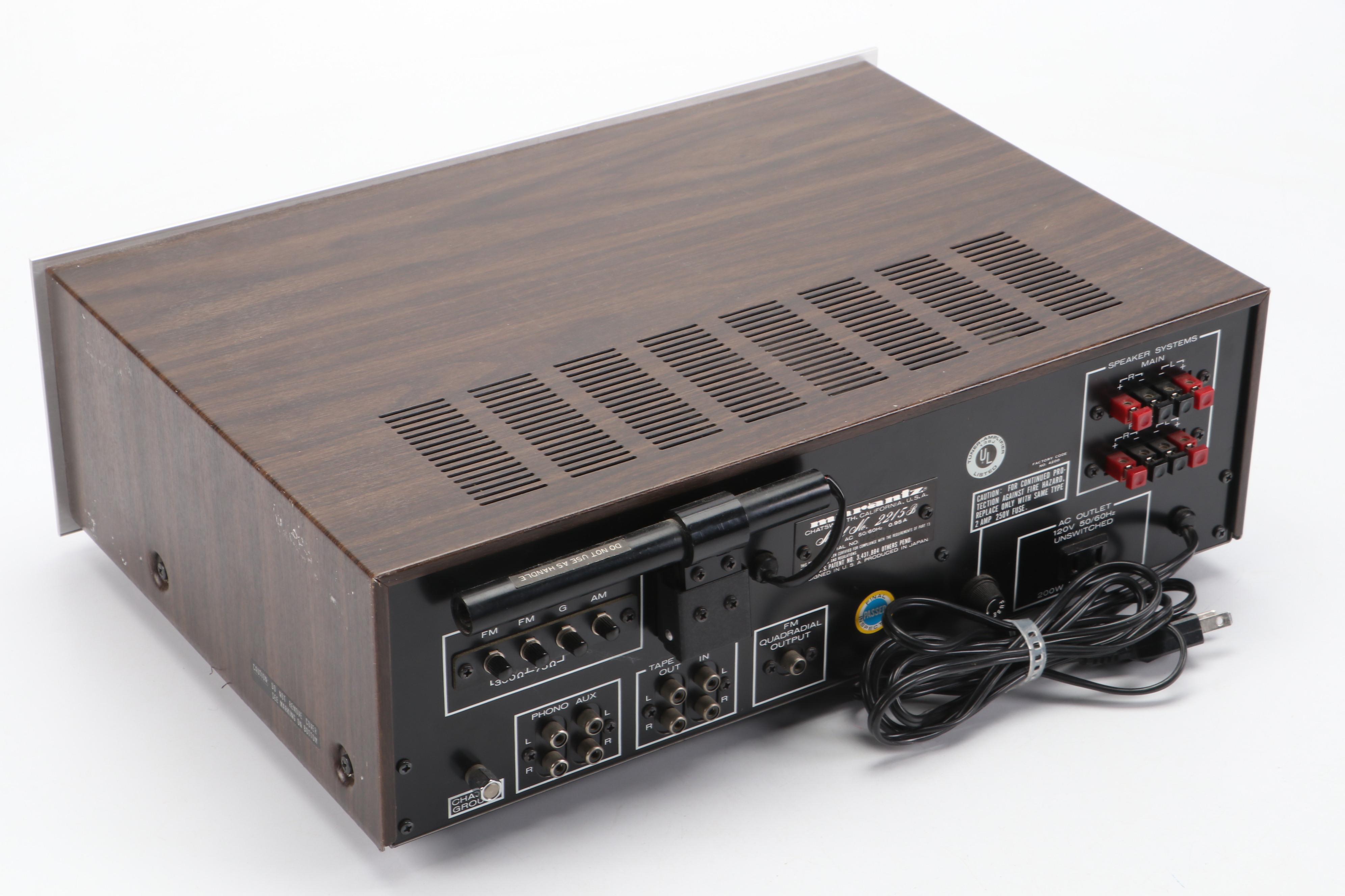 Marantz Model 2215B Stereophonic Solid-State Receiver, 1970s