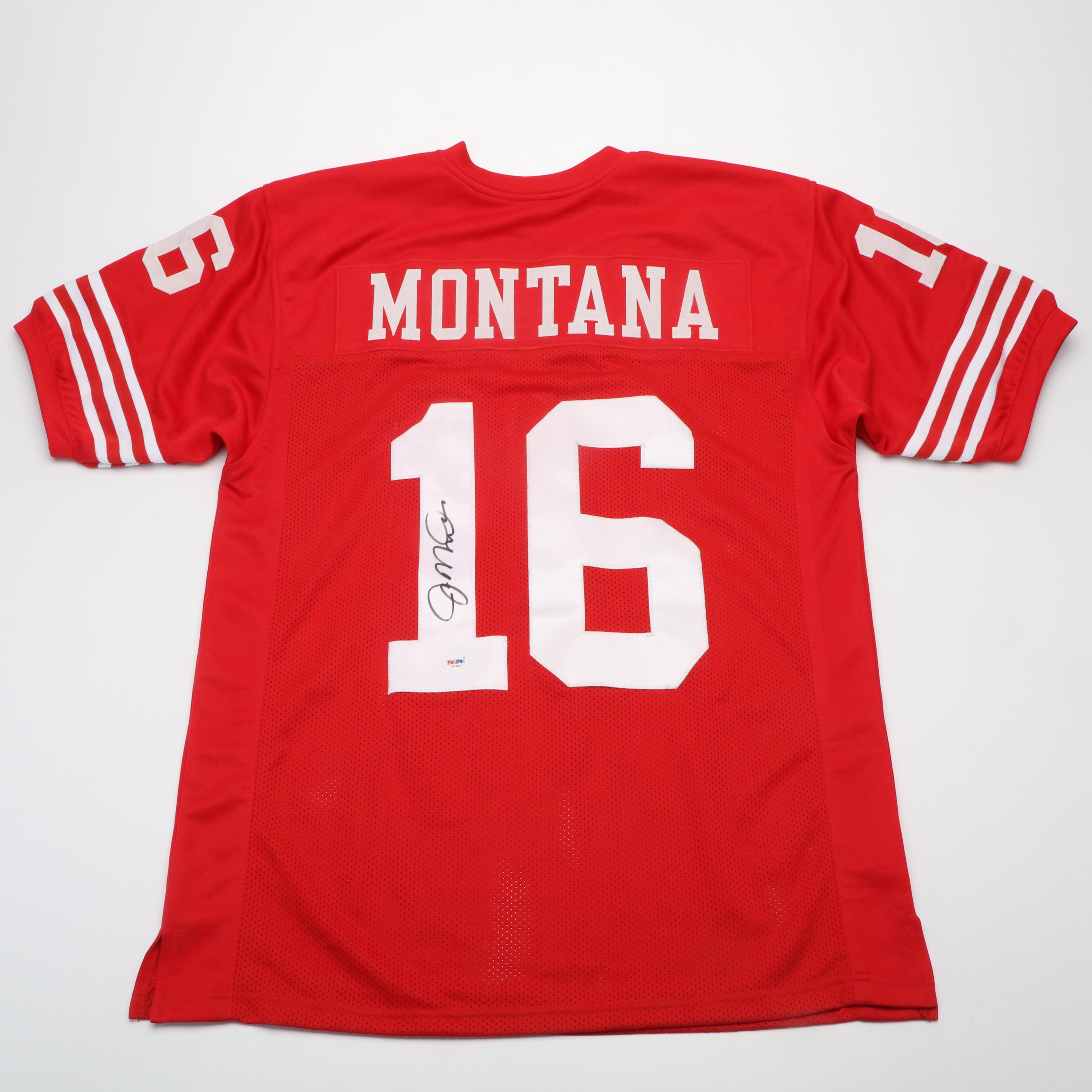 Joe Montana Signed San Francisco 49ers Football Jersey, PSA