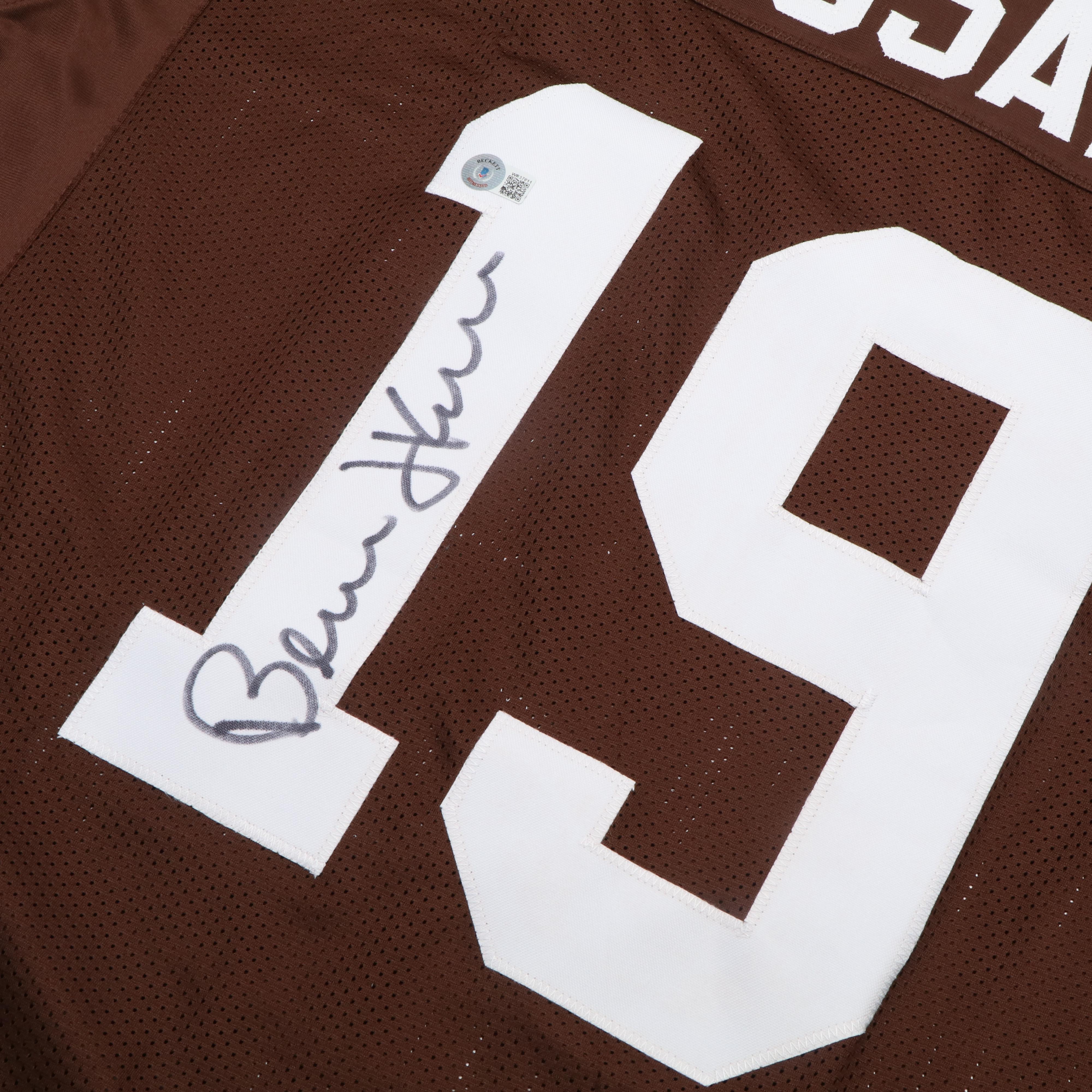Bernie Kosar Signed Cleveland Browns Football Jersey, Beckett