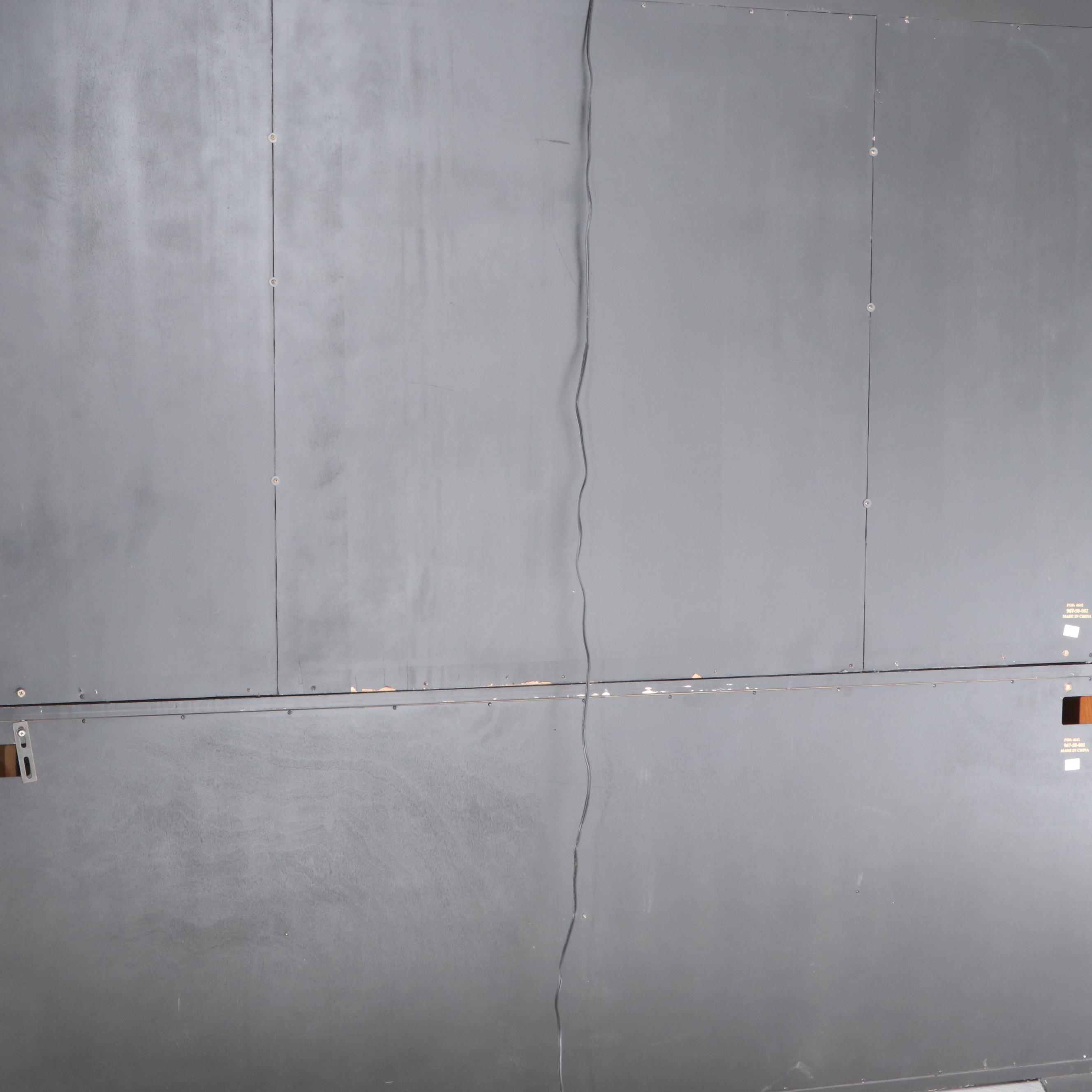 Hooker Seven Seas Collection Ebonized and Parcel Gilt Serpentine-Front Bookcase