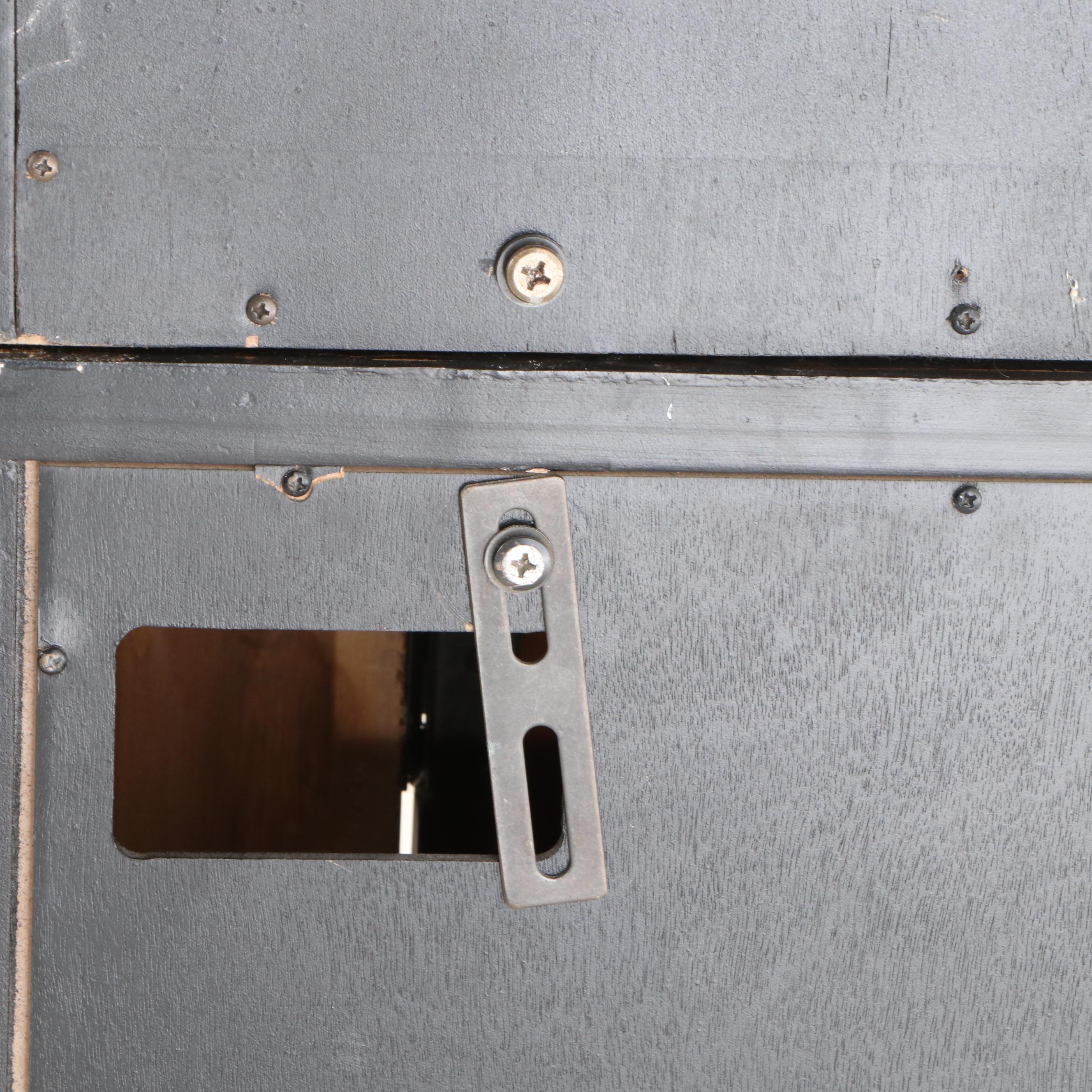 Hooker Seven Seas Collection Ebonized and Parcel Gilt Serpentine-Front Bookcase