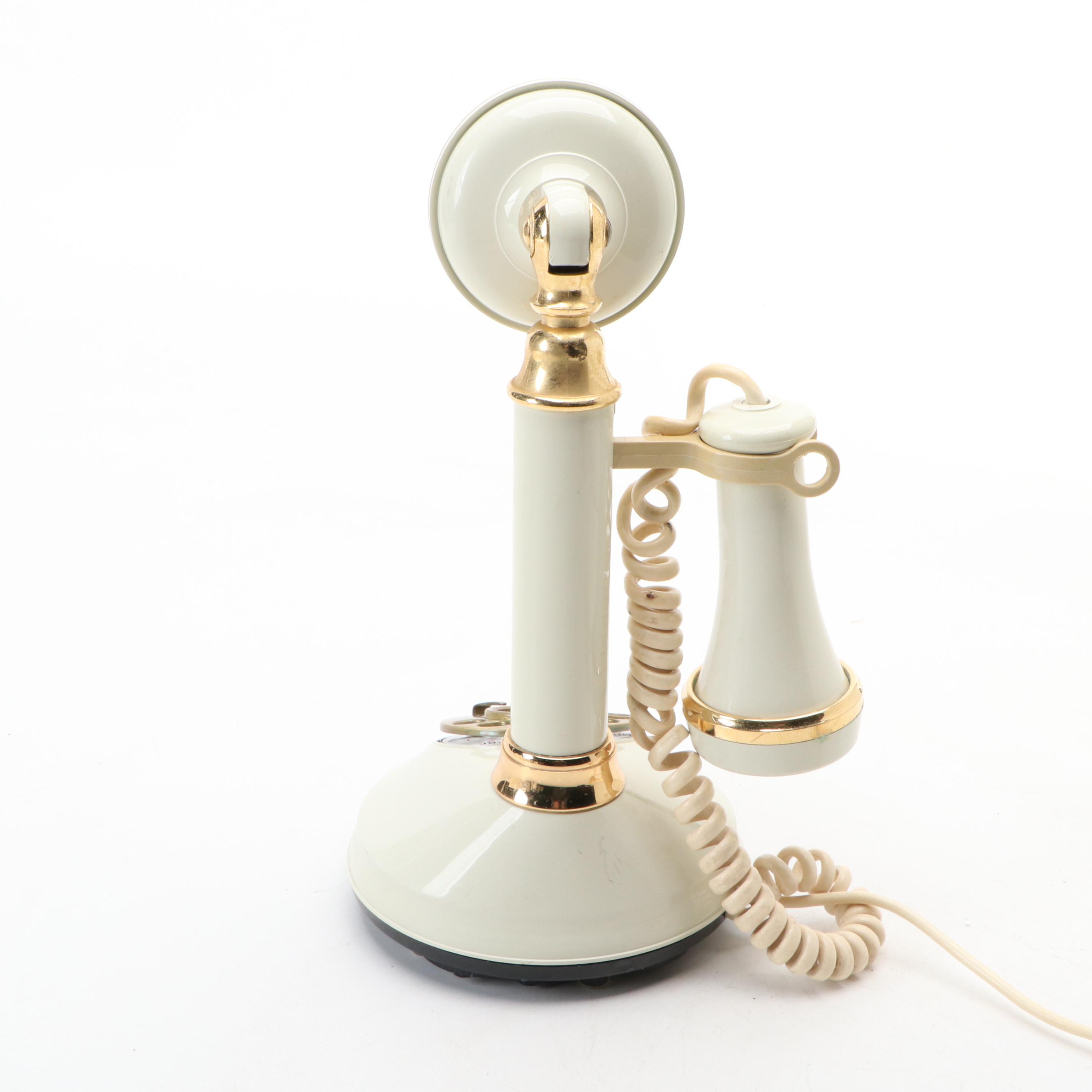 Deco-Tel French Candlestick Style Rotary Dial Telephone