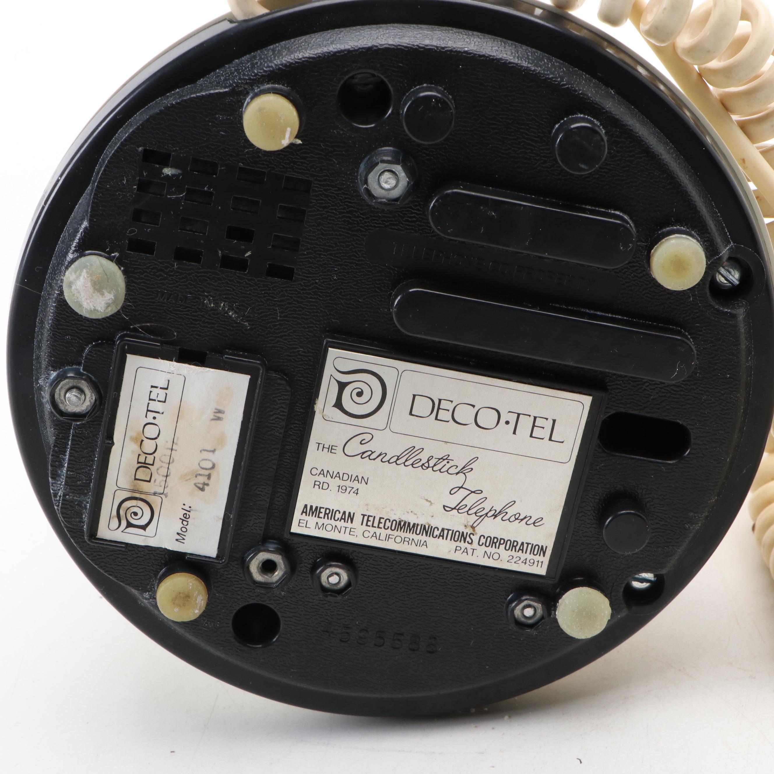 Deco-Tel French Candlestick Style Rotary Dial Telephone