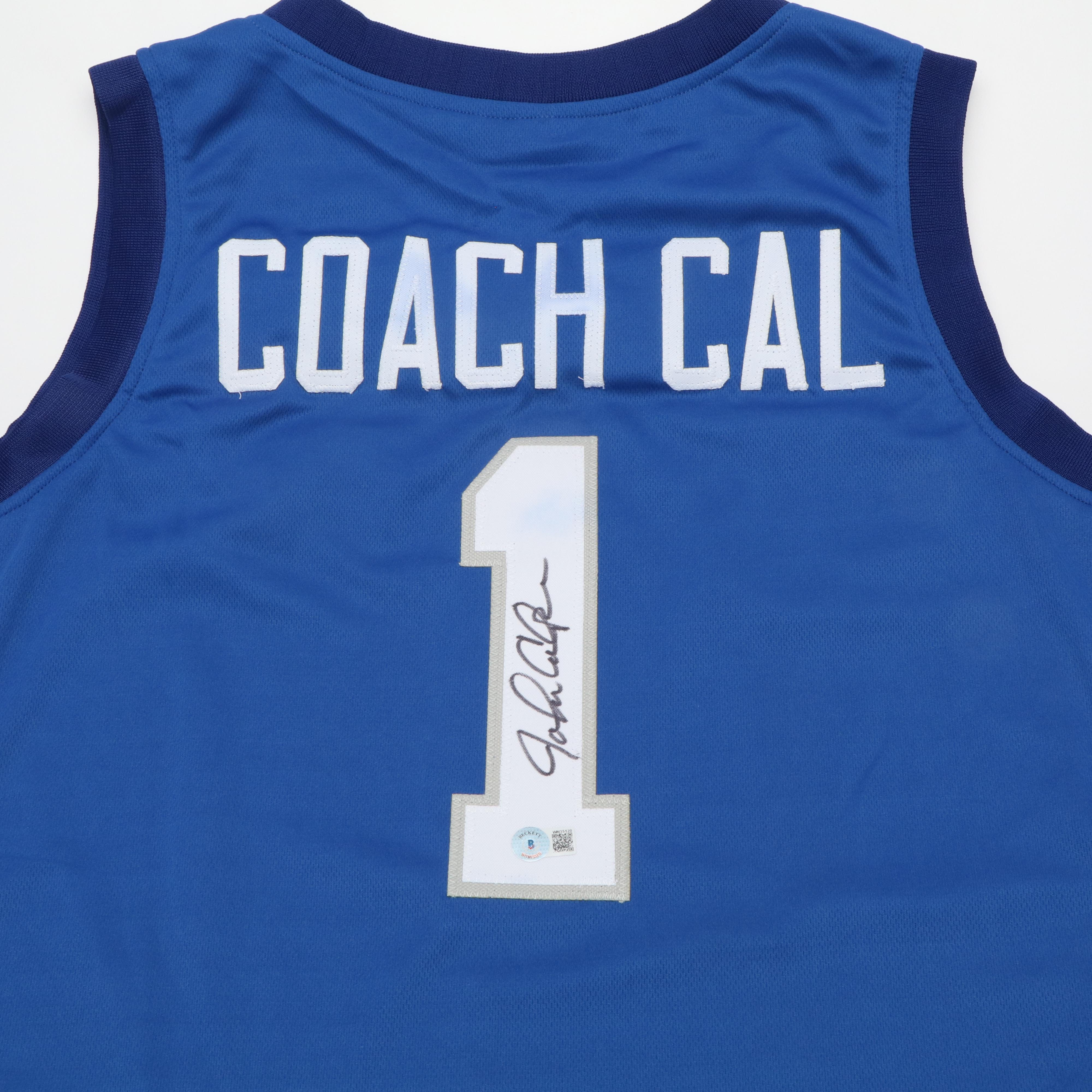 John Calipari Signed University Of Kentucky Basketball Jersey, Beckett