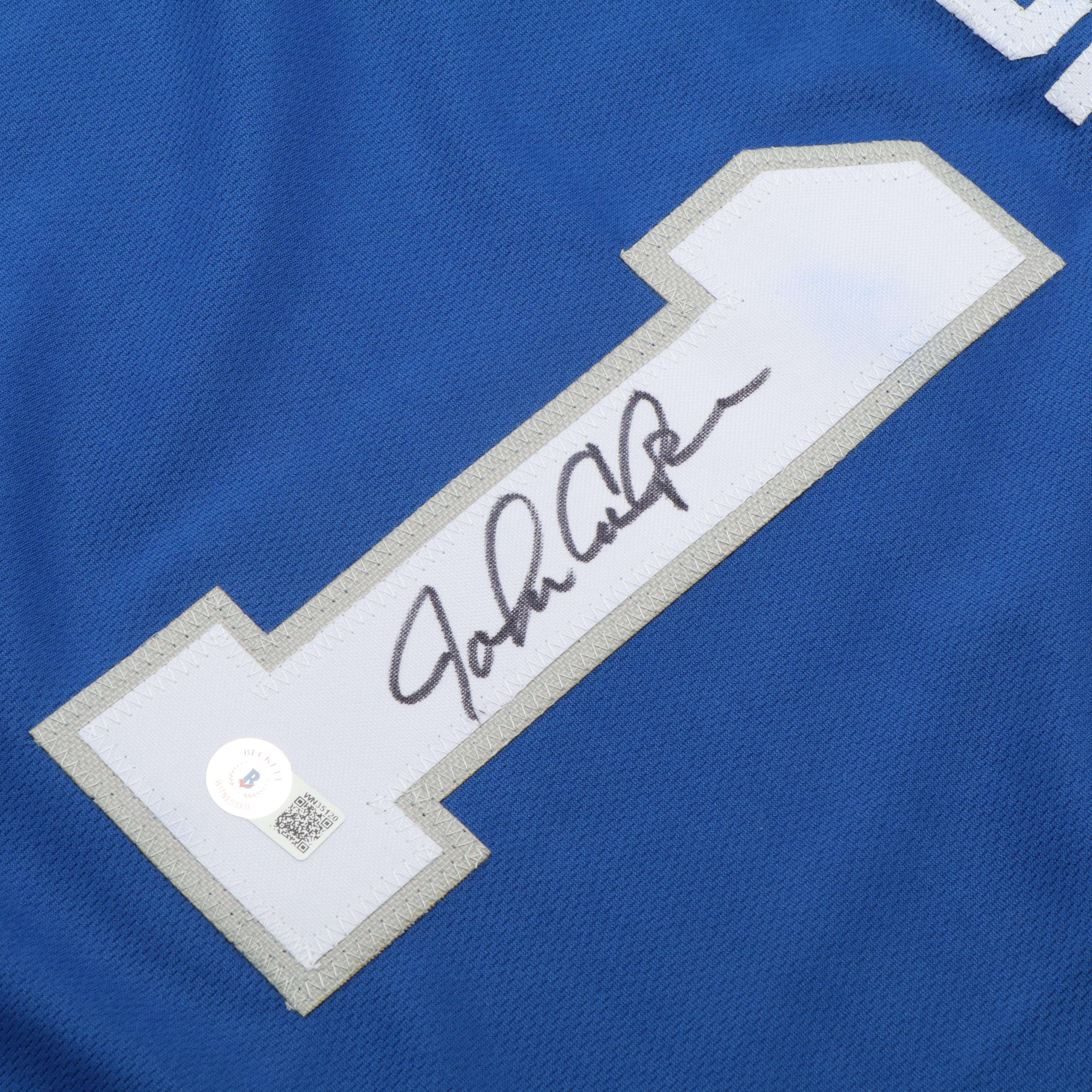 John Calipari Signed University Of Kentucky Basketball Jersey, Beckett