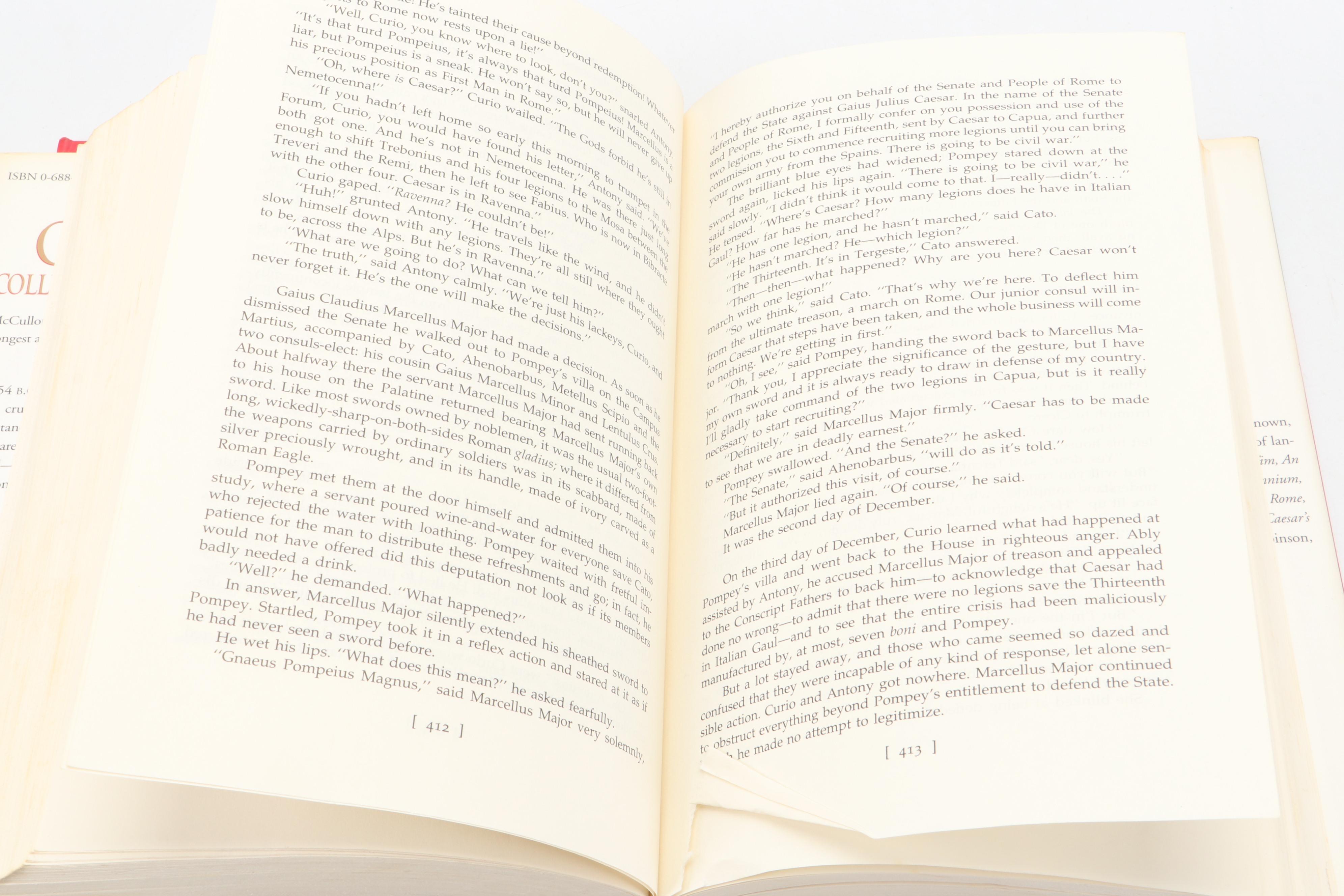 First Edition "Caesar's Women" and More Historical Fiction by Colleen McCullough