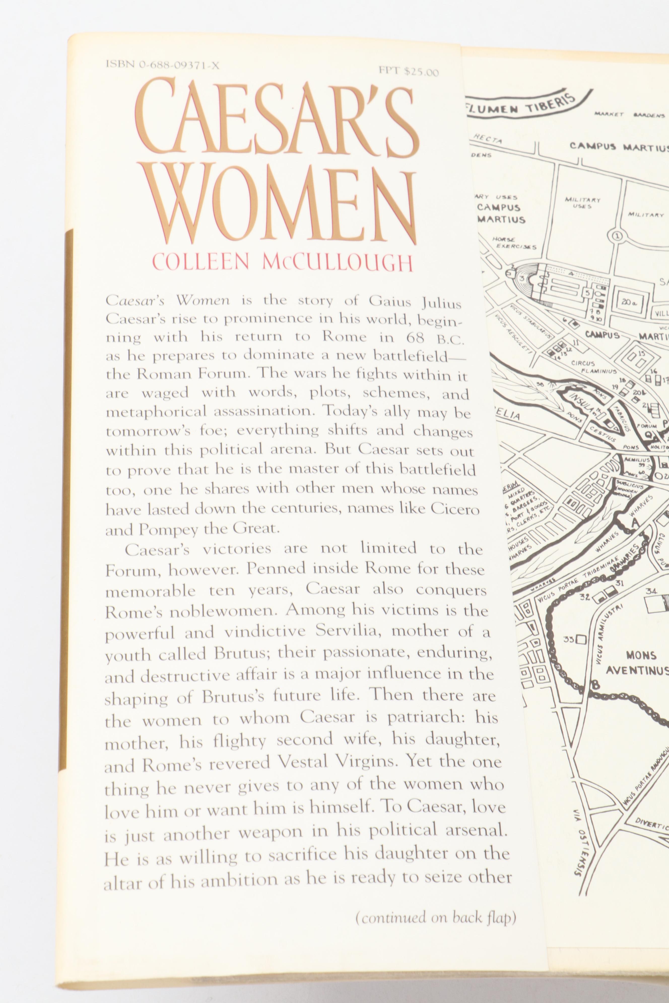 First Edition "Caesar's Women" and More Historical Fiction by Colleen McCullough