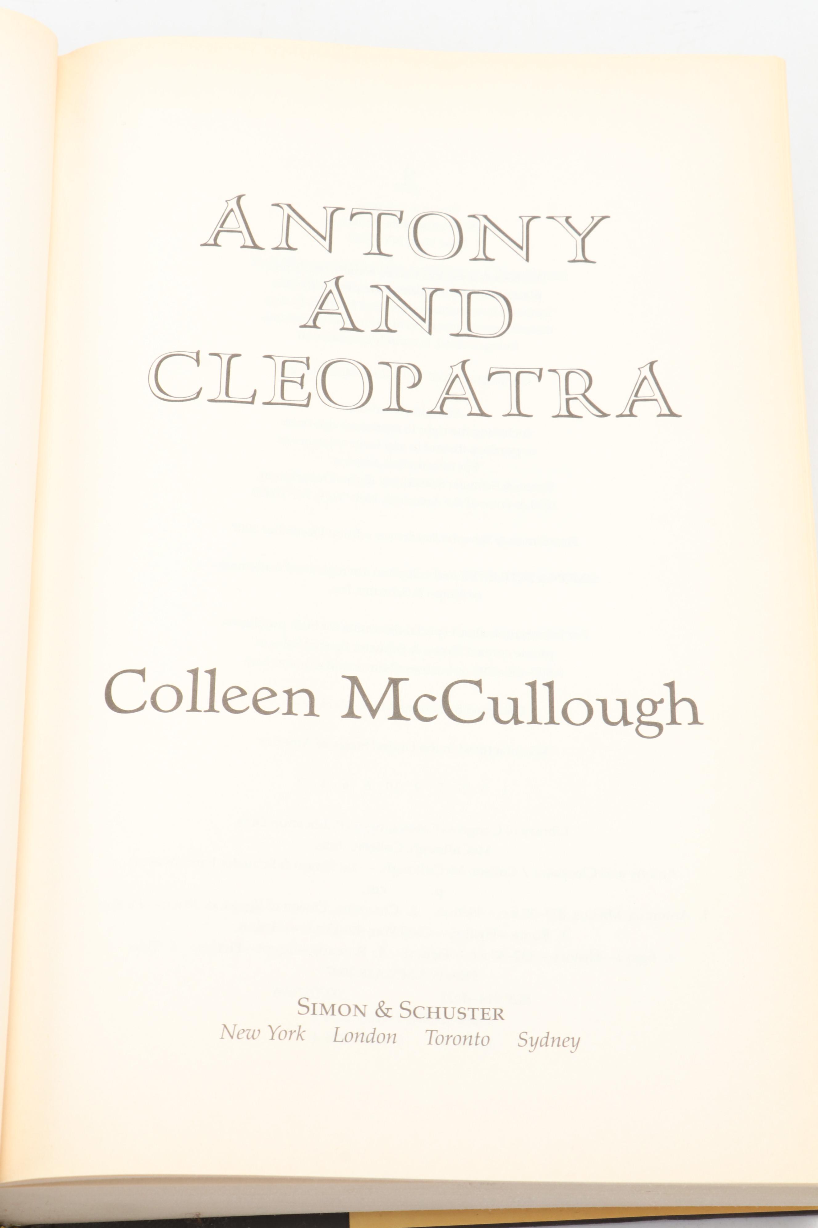 First Edition "Caesar's Women" and More Historical Fiction by Colleen McCullough