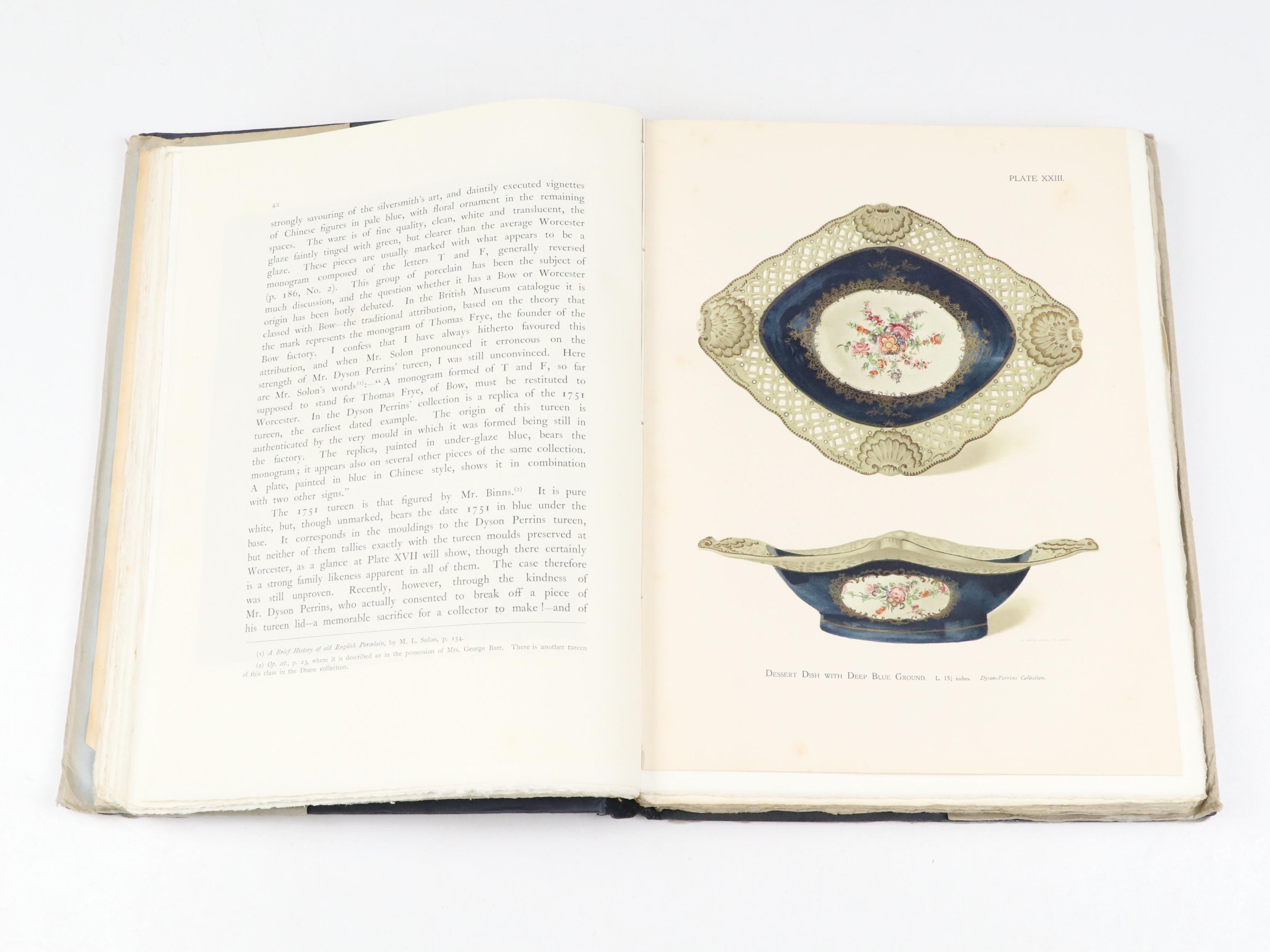 Royal Worchester "Millennium" Mantel Clock and "Worchester Porcelain" Book