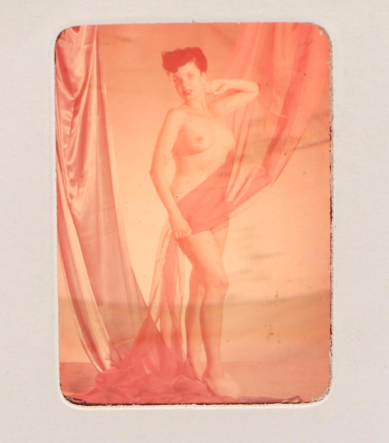 MiniMount and Other Nude Pinup Photo Slides, Mid-20th Century