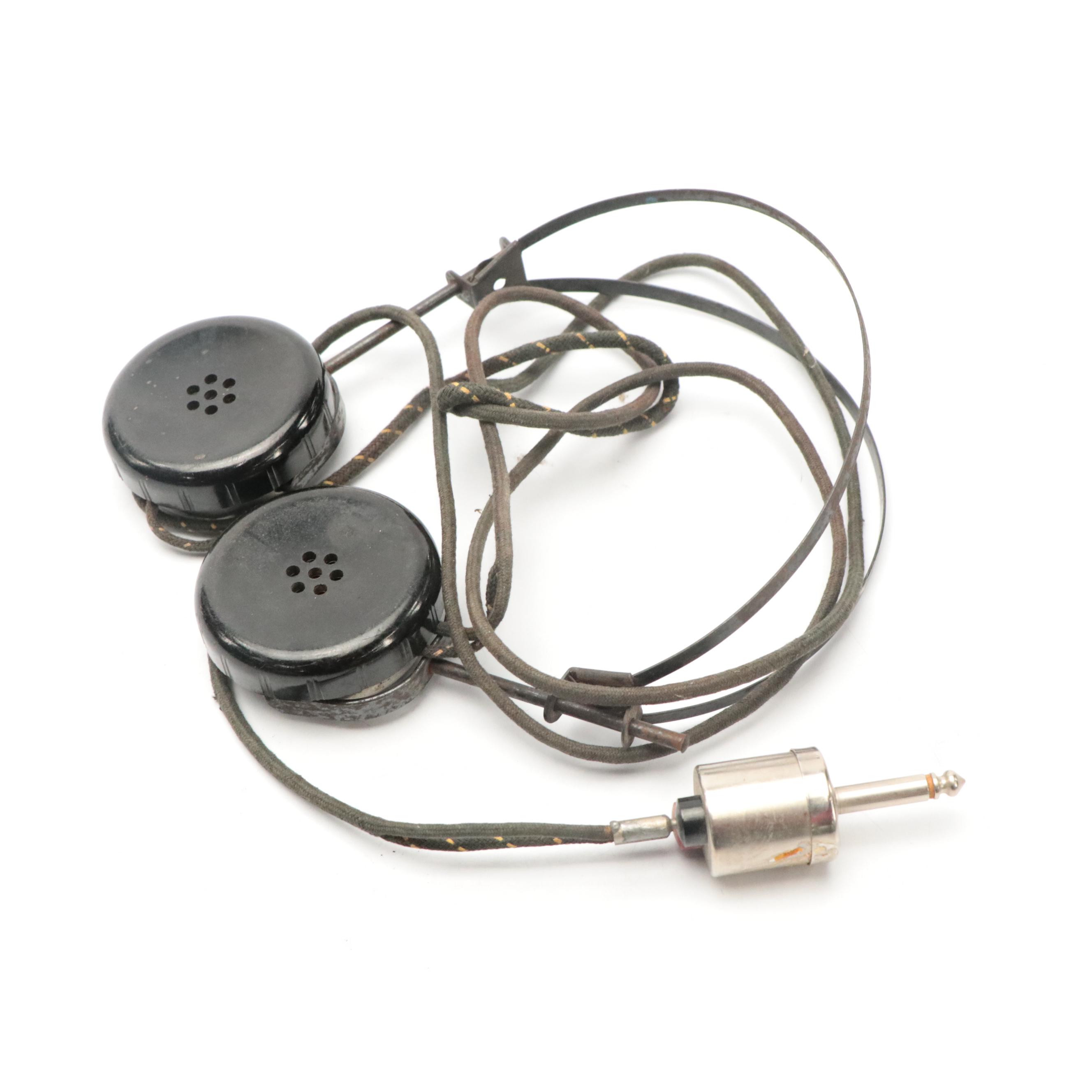 Stromberg-Carlson Hotel Wall-Mount Telephone Set with Headphones