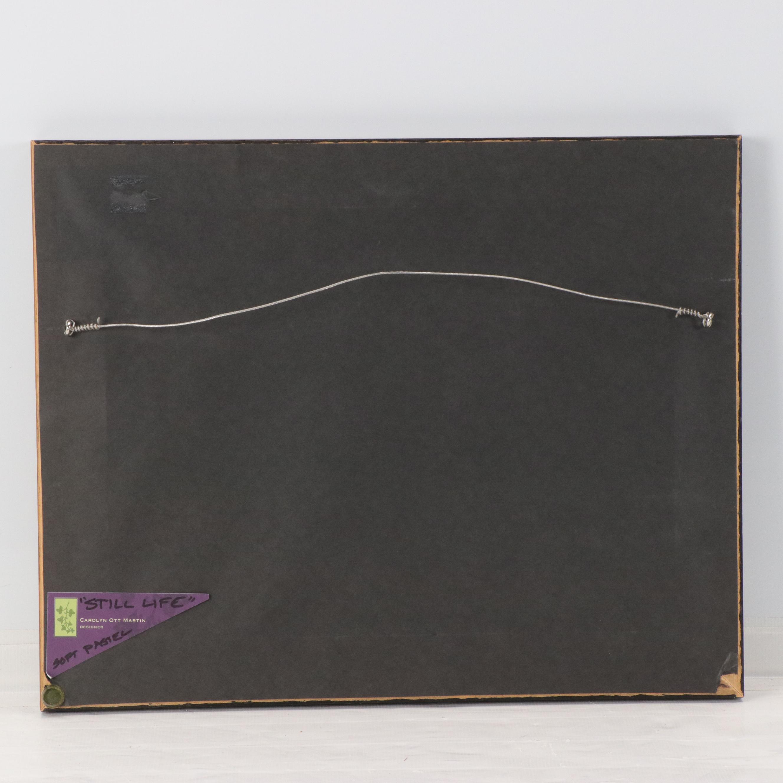 Carolyn Ott Martin Pastel Drawing "Still Life," 21st Century