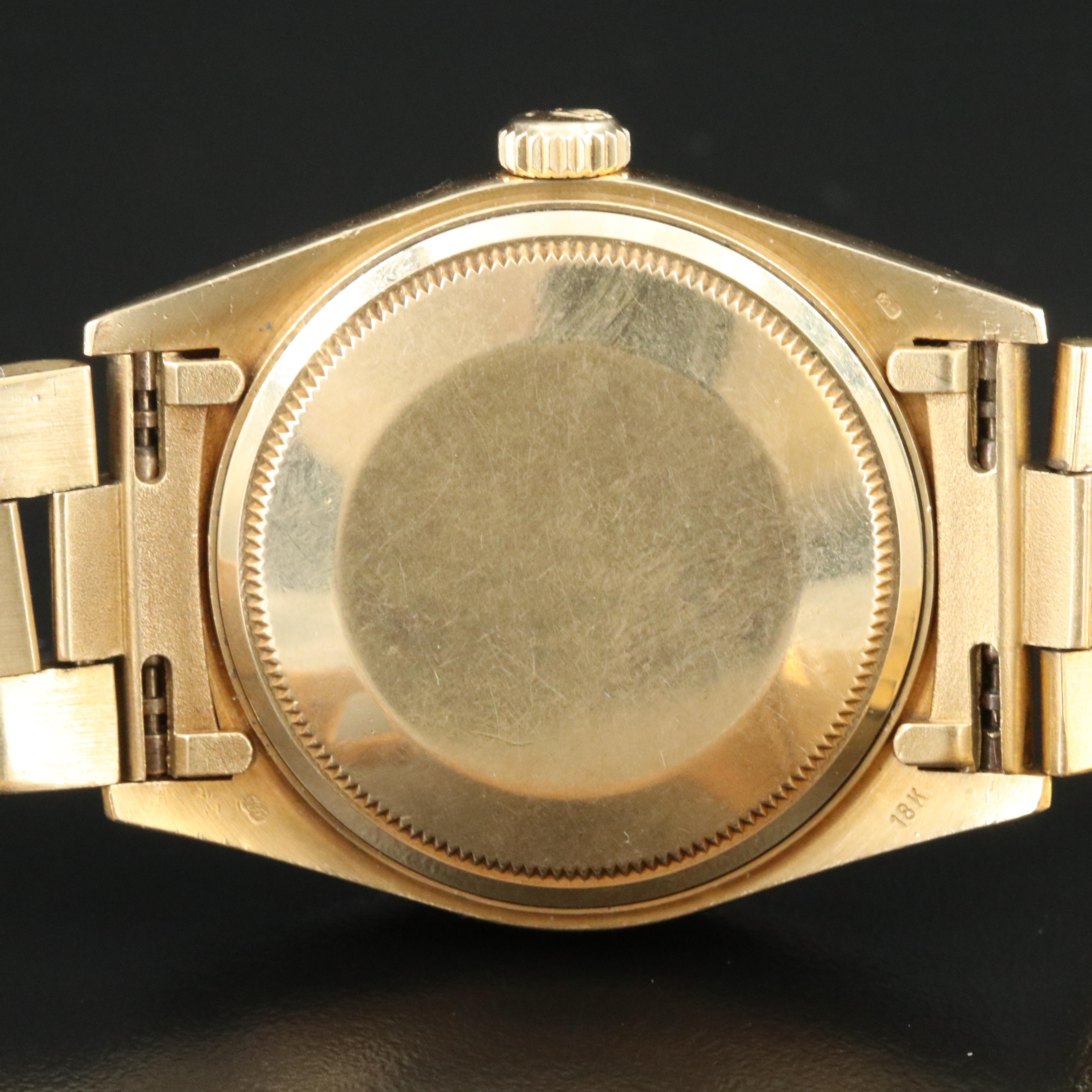 Rolex Day-Date 18038 "Lume Burn Dial" 18K Gold 36mm Automatic Watch