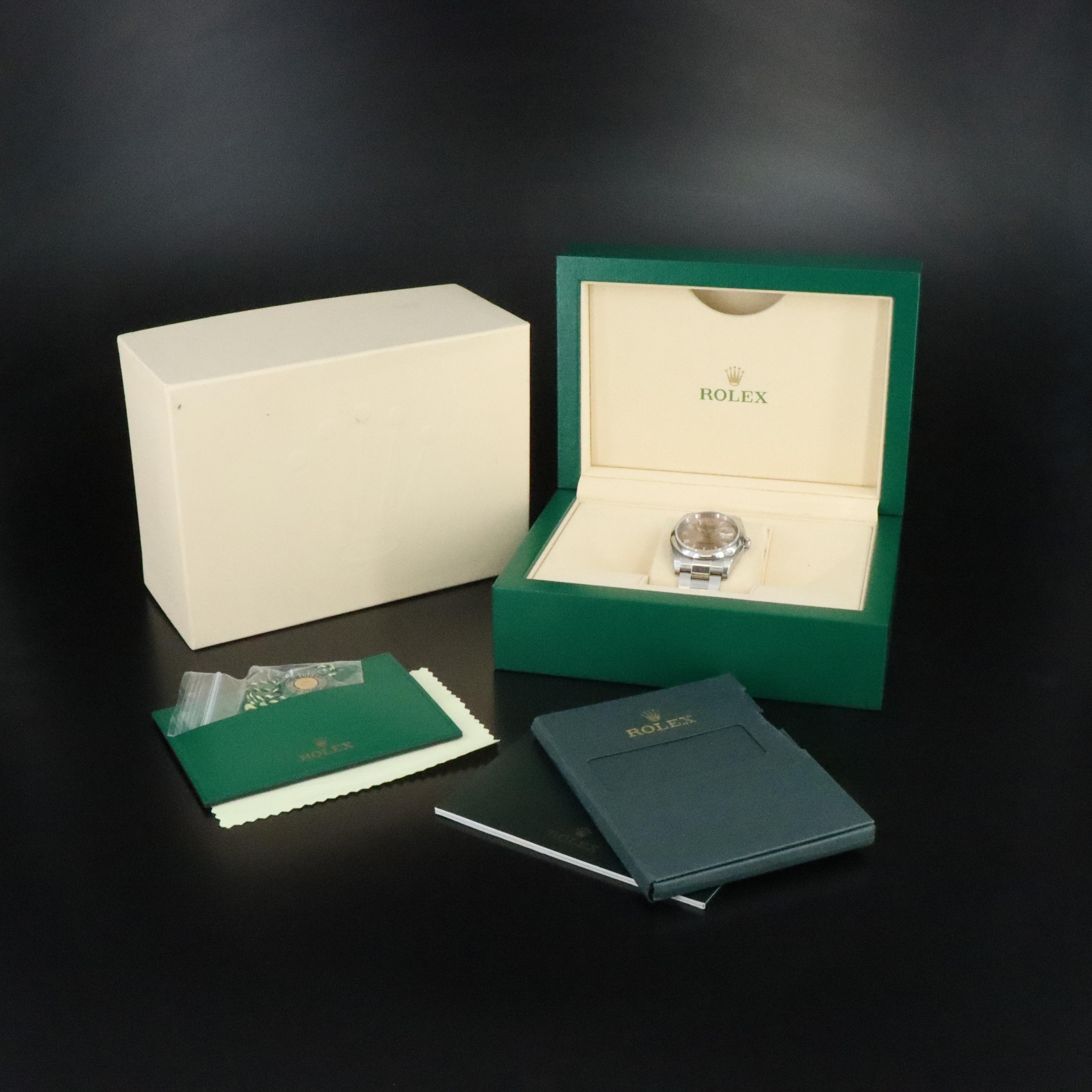 Rolex Datejust Pink Dial Stainless Steel 36mm Watch