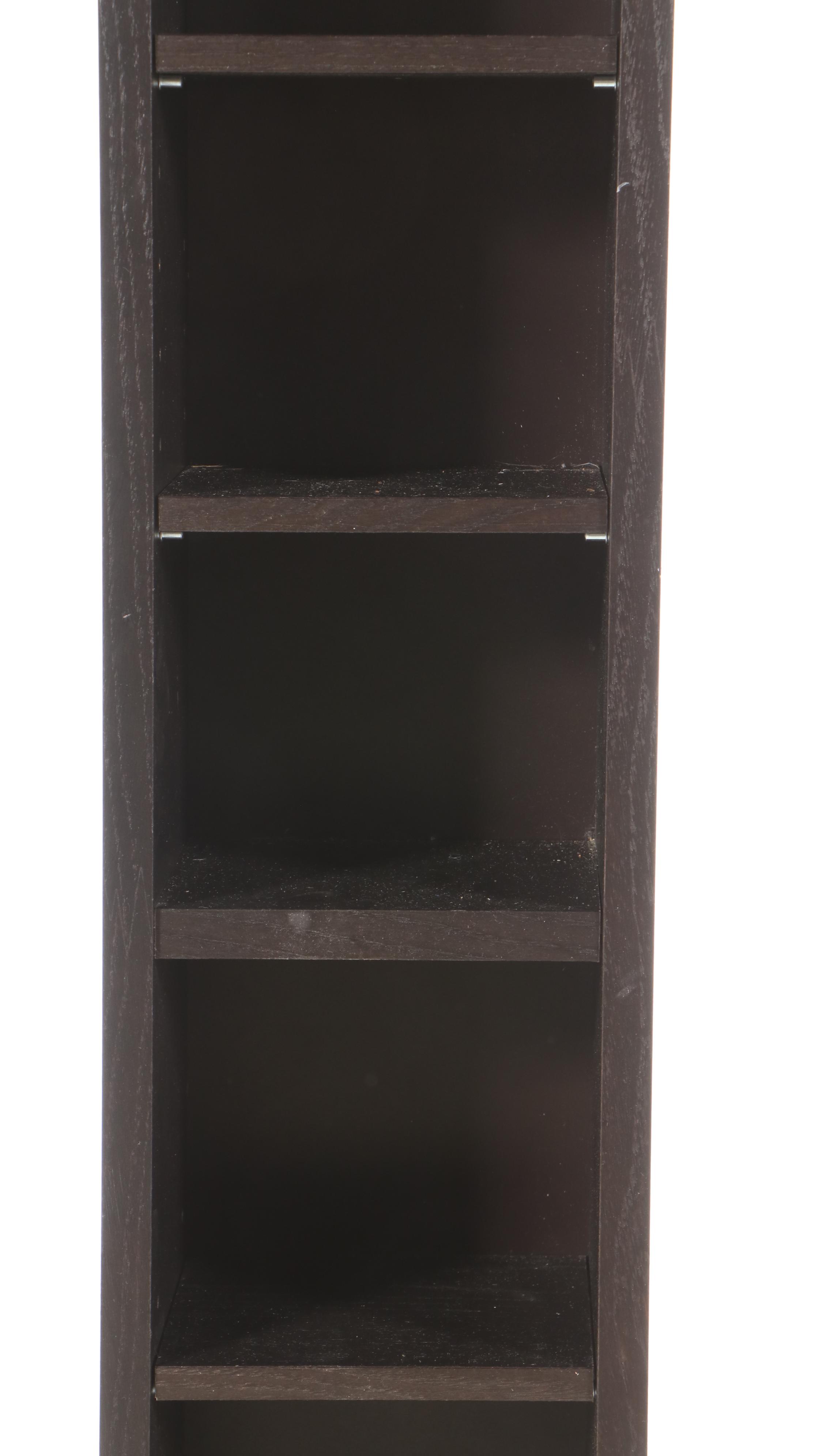 IKEA Benno Black Finish Narrow Media Storage Tower