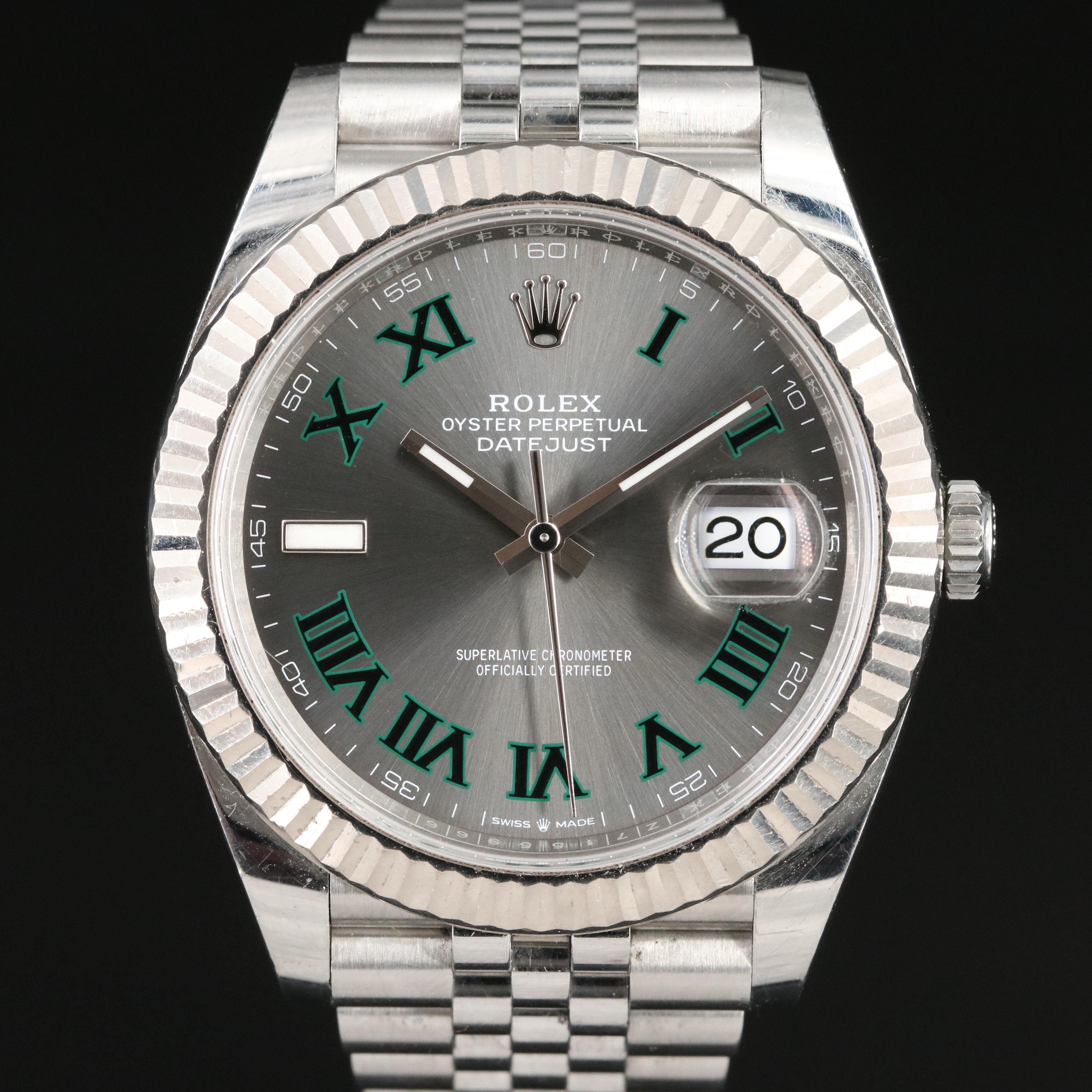 Rolex Datejust Wimbledon Dial Watch