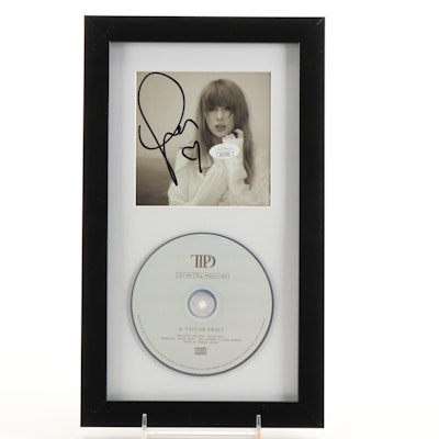 Taylor Swift Signed "The Tortured Poets Department" CD Card in Frame, JSA Taylor Swift Signed "The Tortured Poets Department" CD Card in Frame, JSA