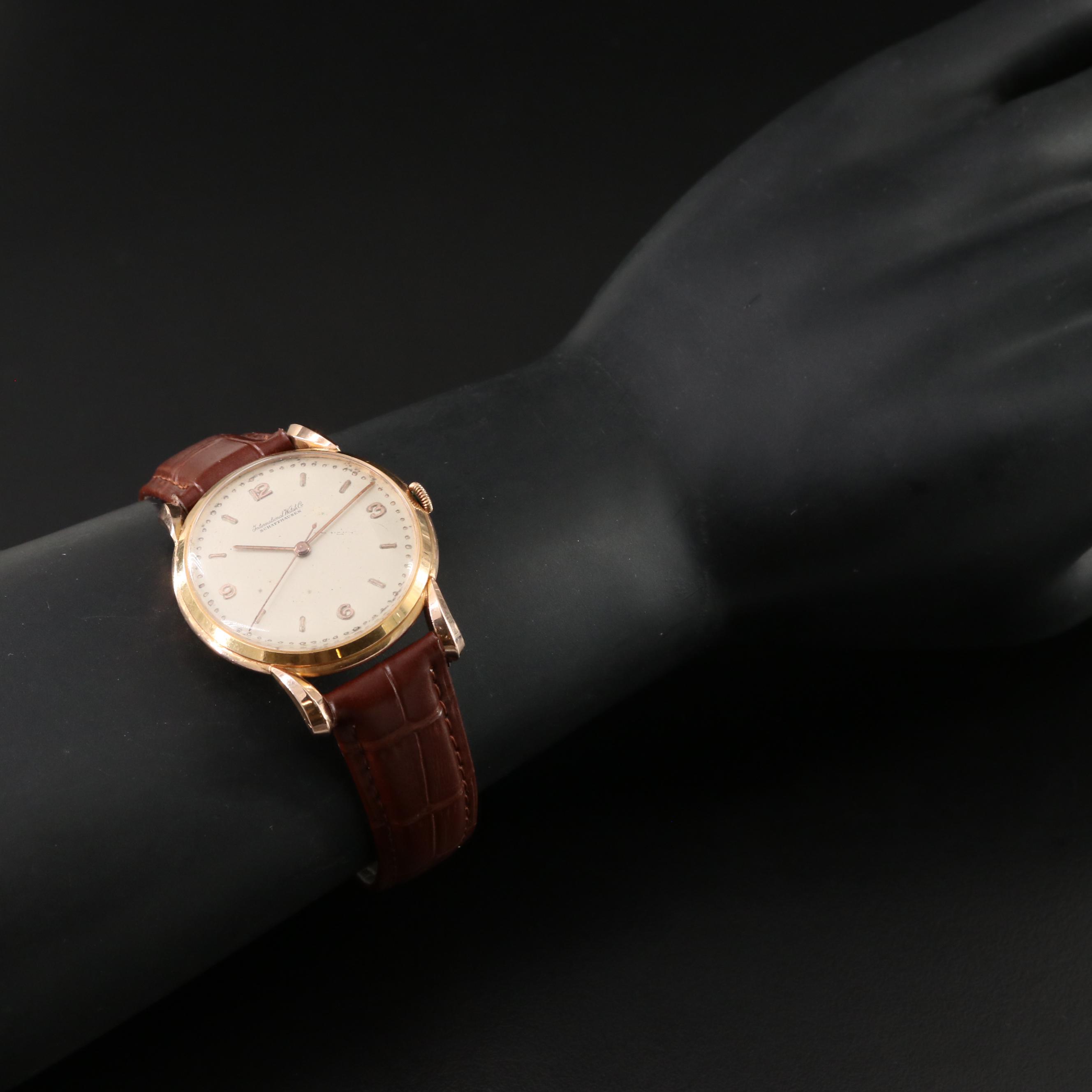 International Watch Co. (IWC) 18K Gold 36.5mm Manual Wind Watch