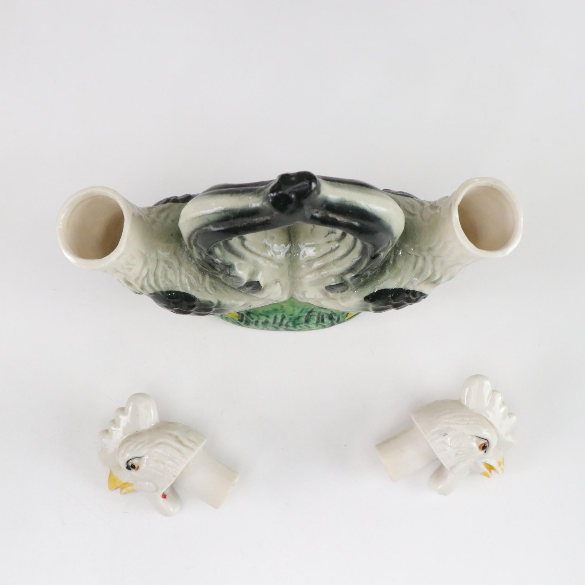 Novelty Rooster Oil & Vinegar, Hall Metal Cozy Teapot and Other Figural Kitchen