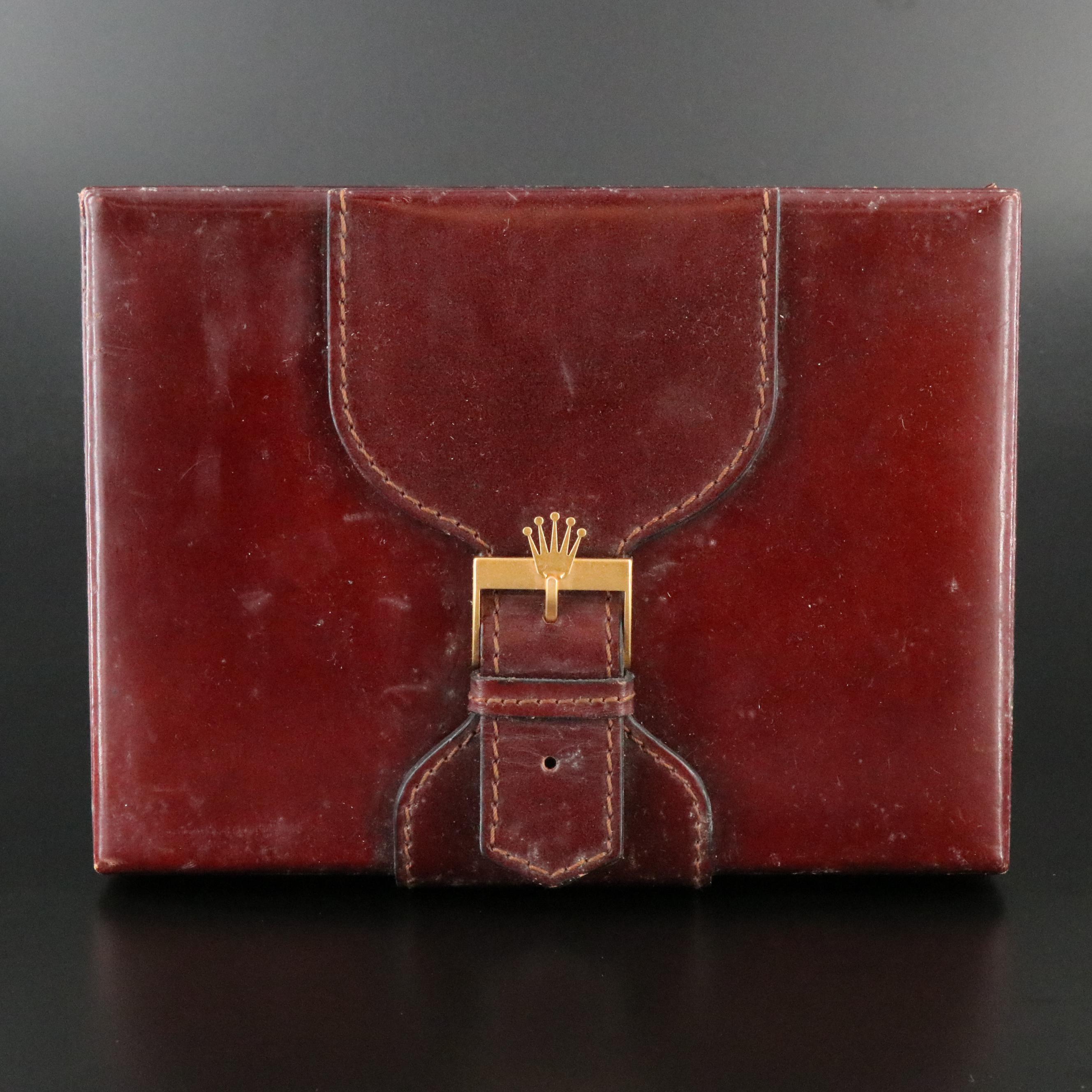Montres Rolex Brown Leather Watch Box # 71.00.04