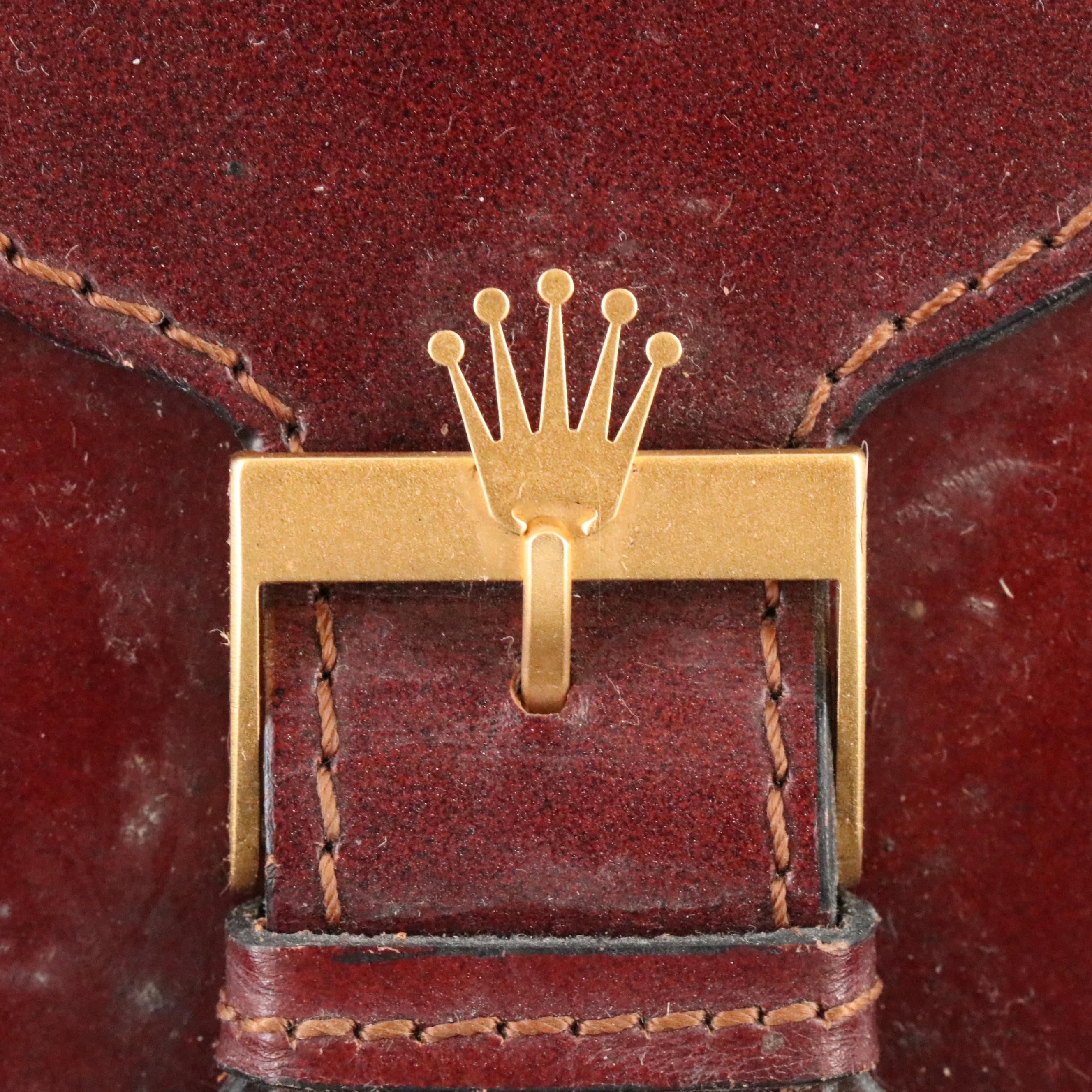 Montres Rolex Brown Leather Watch Box # 71.00.04