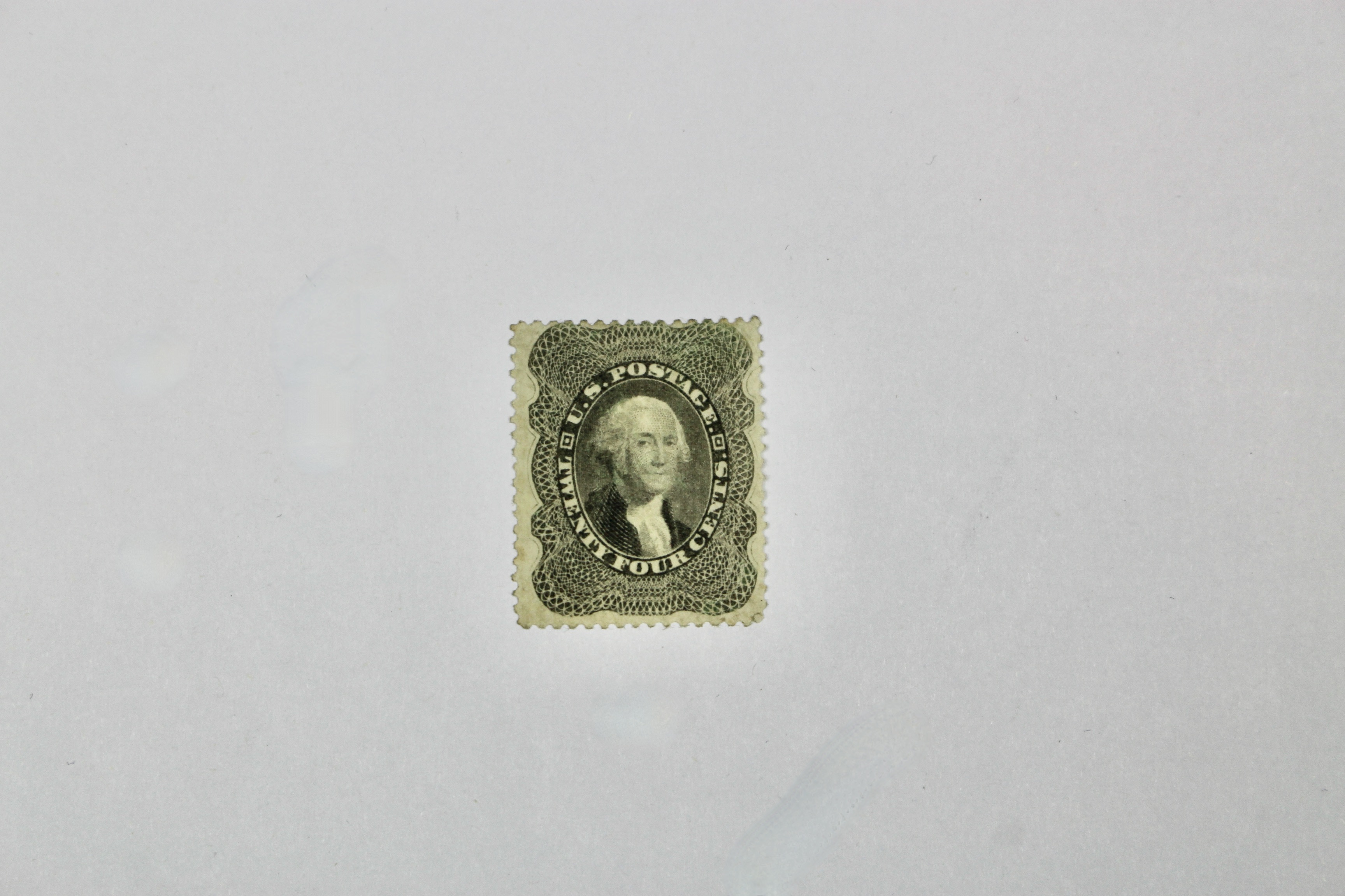 1860 24-Cent Washington U.S. Postage Stamp, Scott 37a