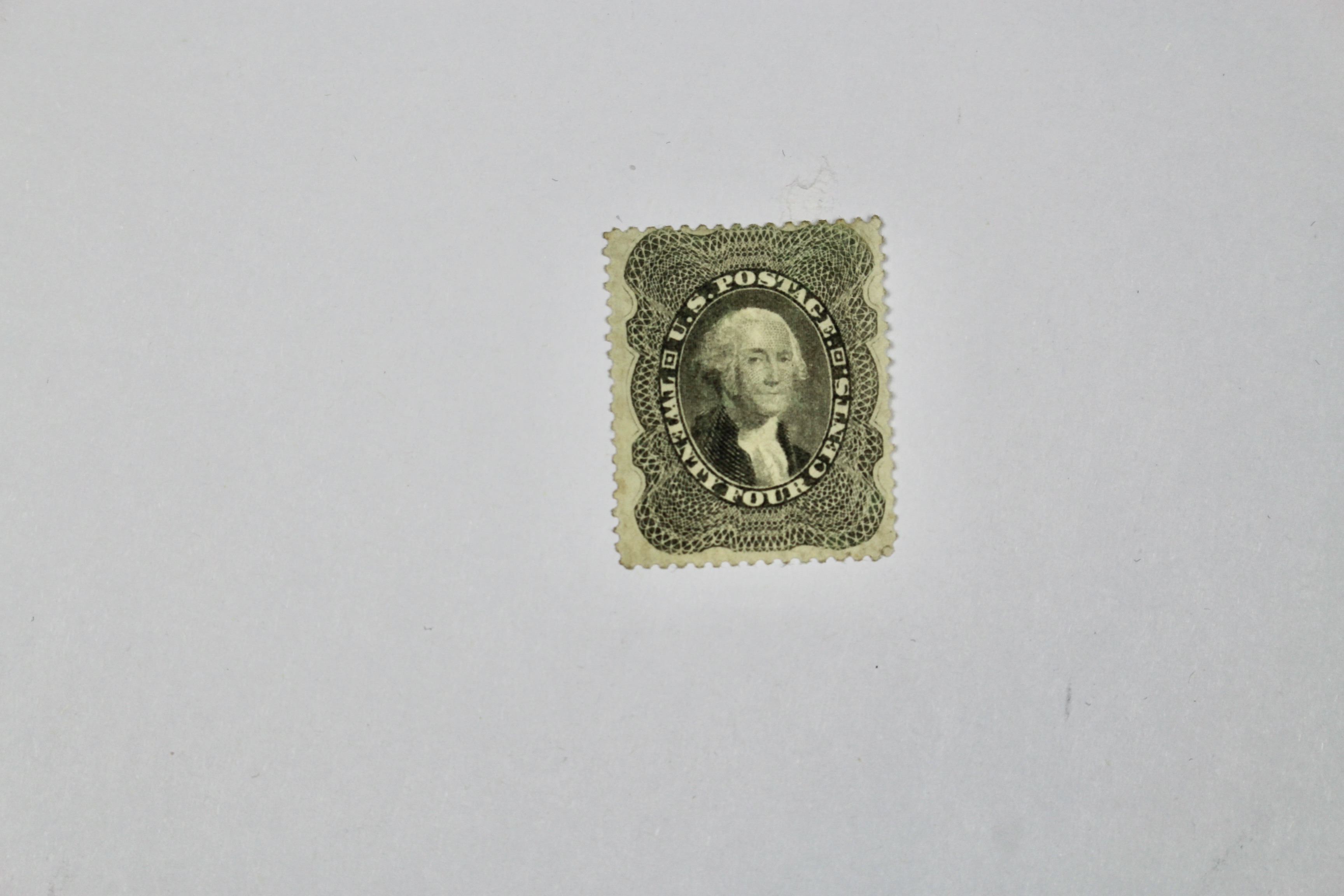 1860 24-Cent Washington U.S. Postage Stamp, Scott 37a