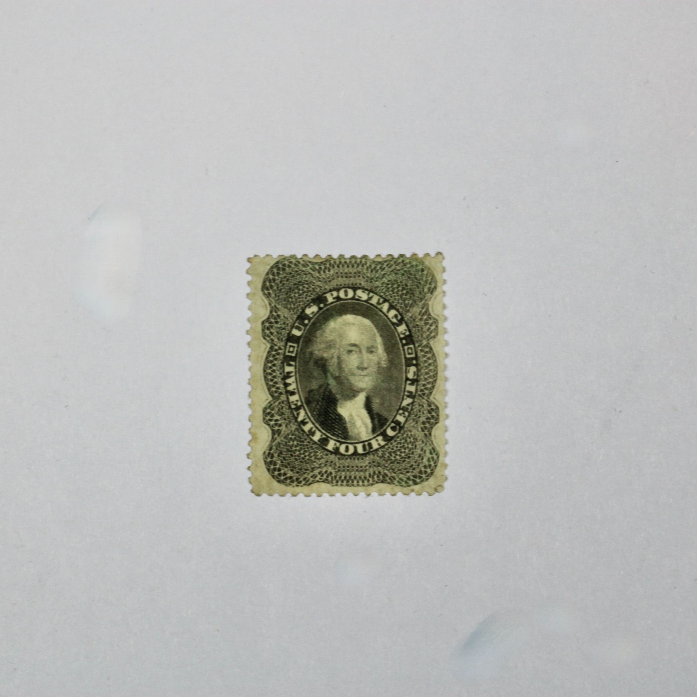1860 24-Cent Washington U.S. Postage Stamp, Scott 37a