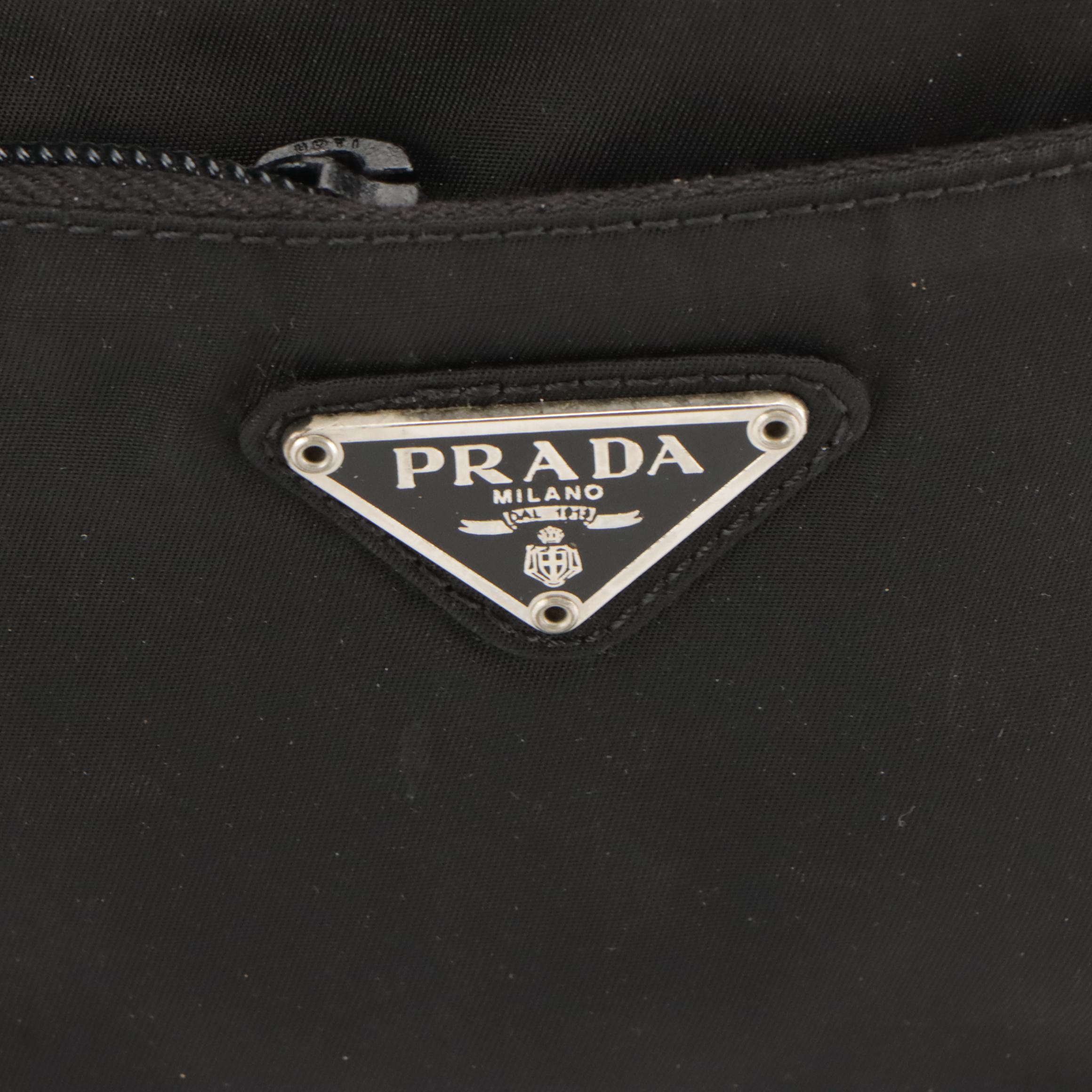 Prada Shoulder Bag in Black Nylon Tessuto