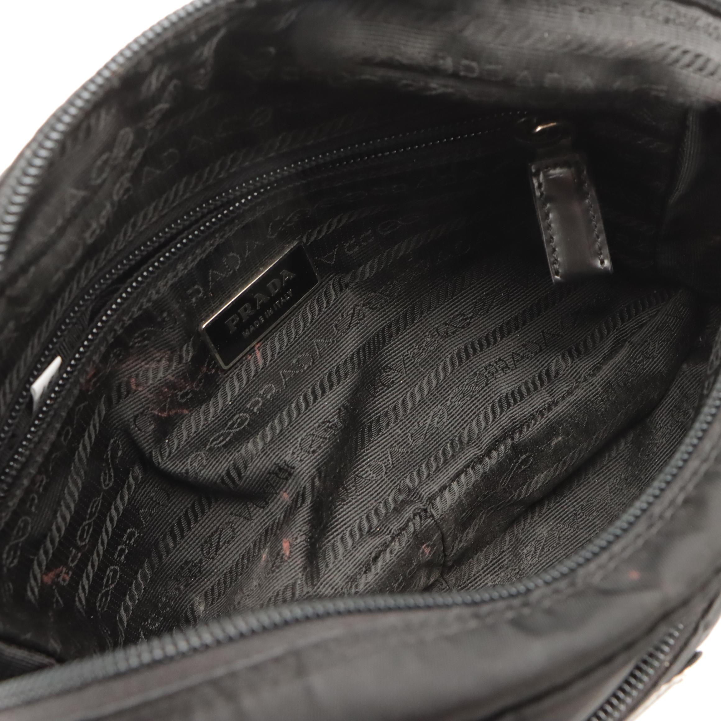 Prada Shoulder Bag in Black Nylon Tessuto