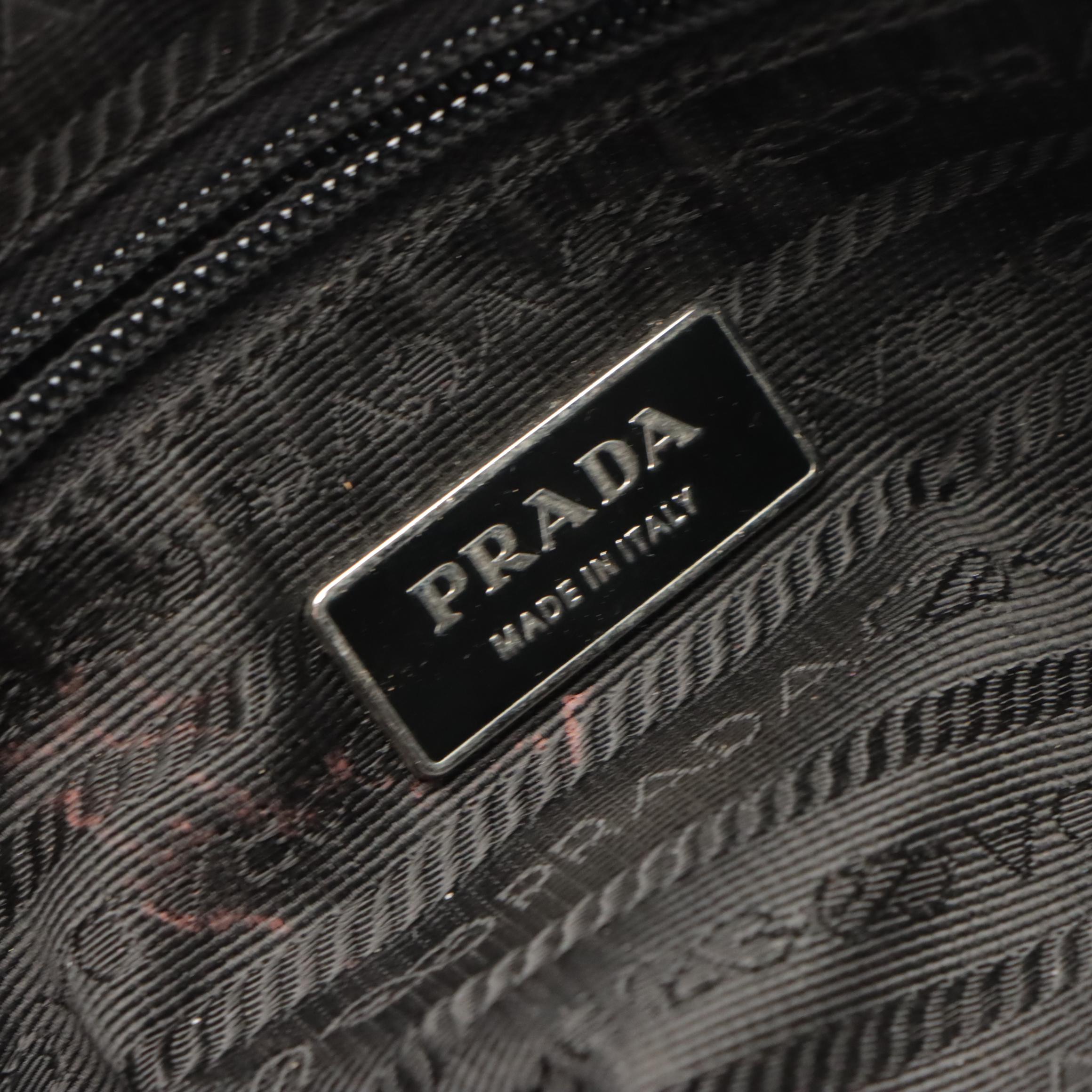 Prada Shoulder Bag in Black Nylon Tessuto