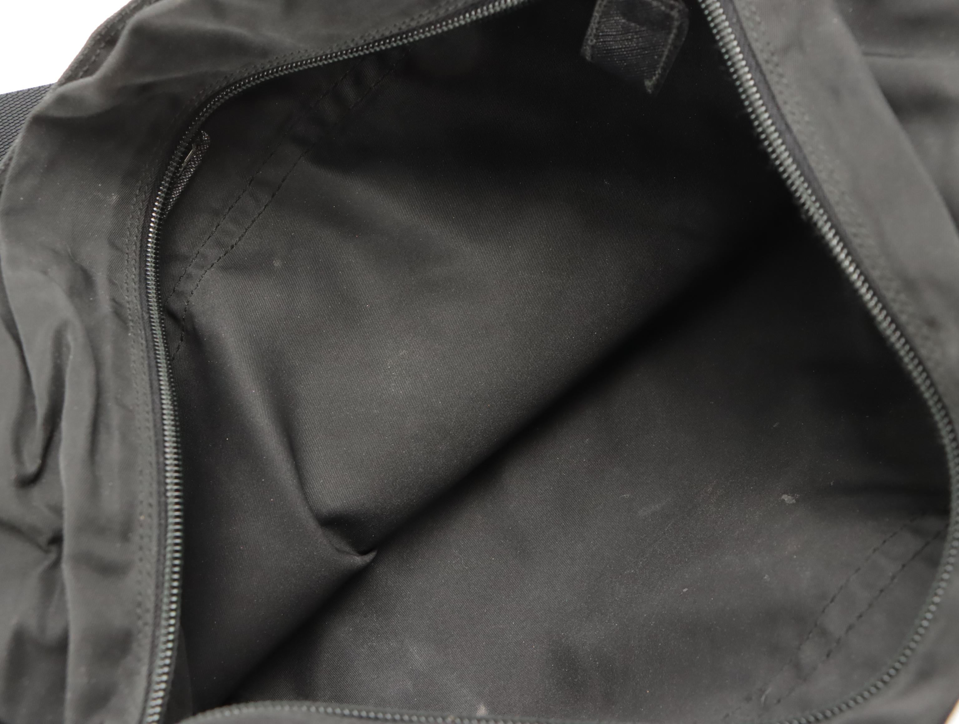 Prada Tote in Black Tessuto Nylon with Saffiano Leather Trim