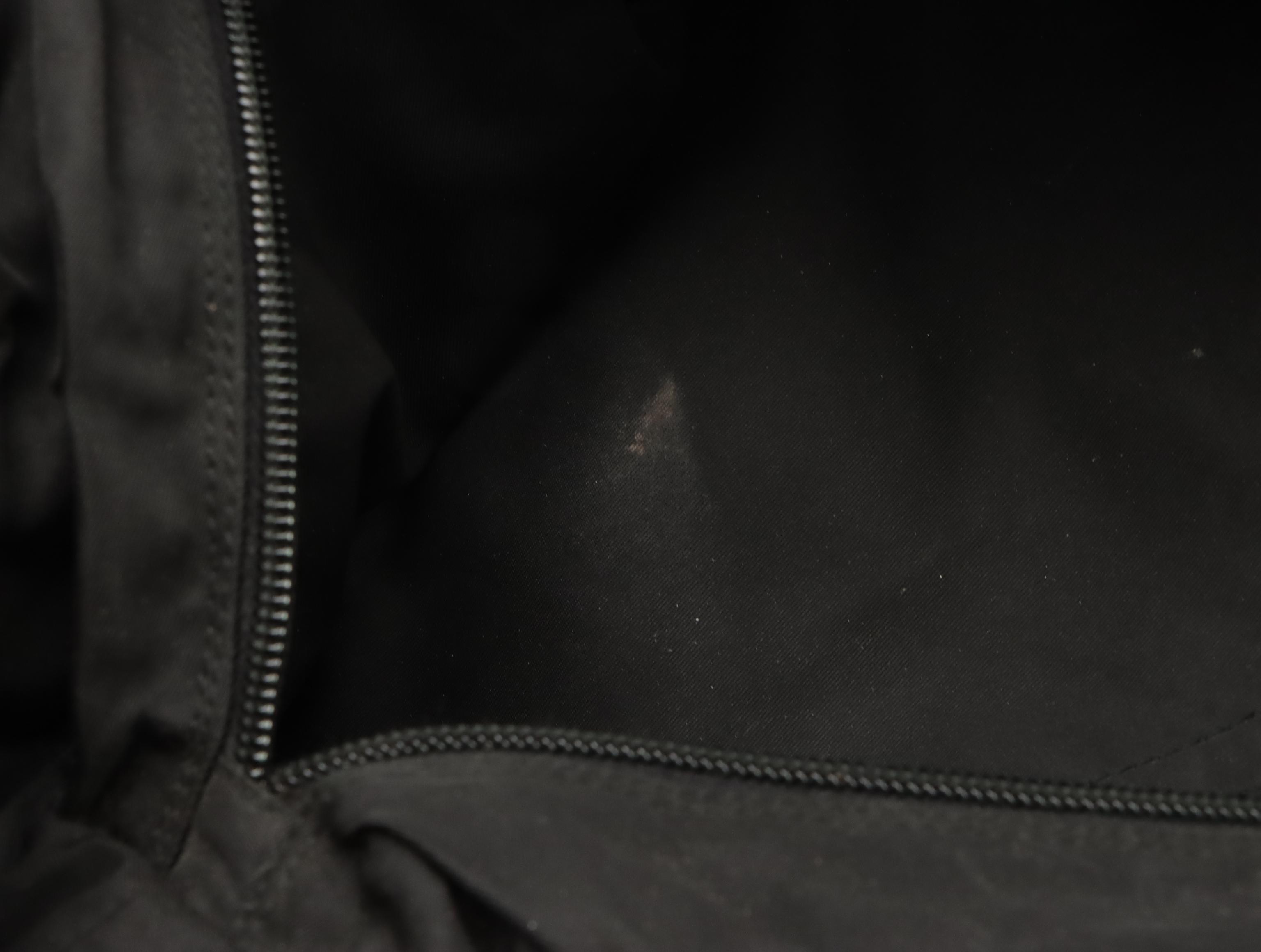 Prada Tote in Black Tessuto Nylon with Saffiano Leather Trim