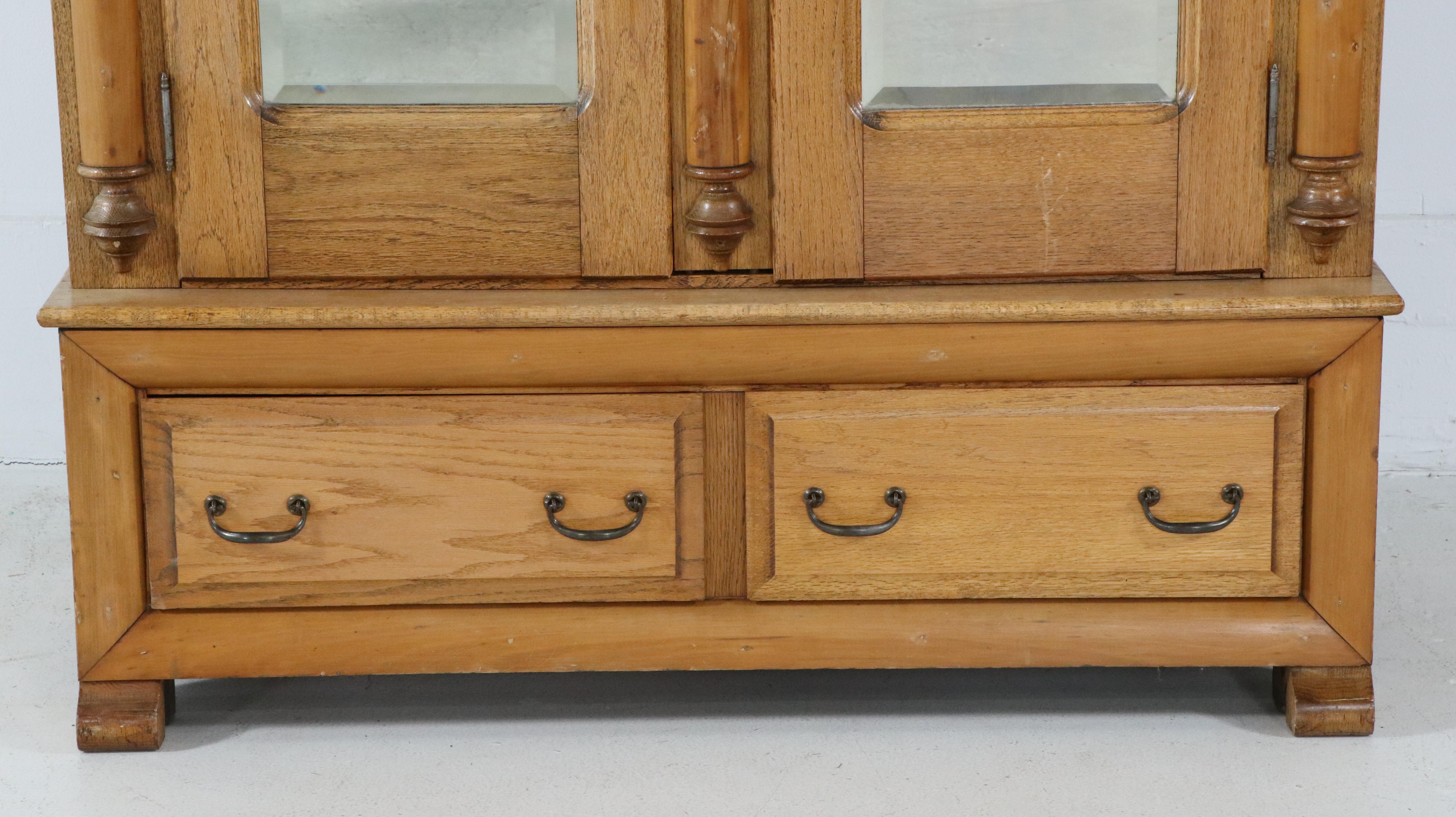 Empire Style Oak Wardrobe, 20th Century