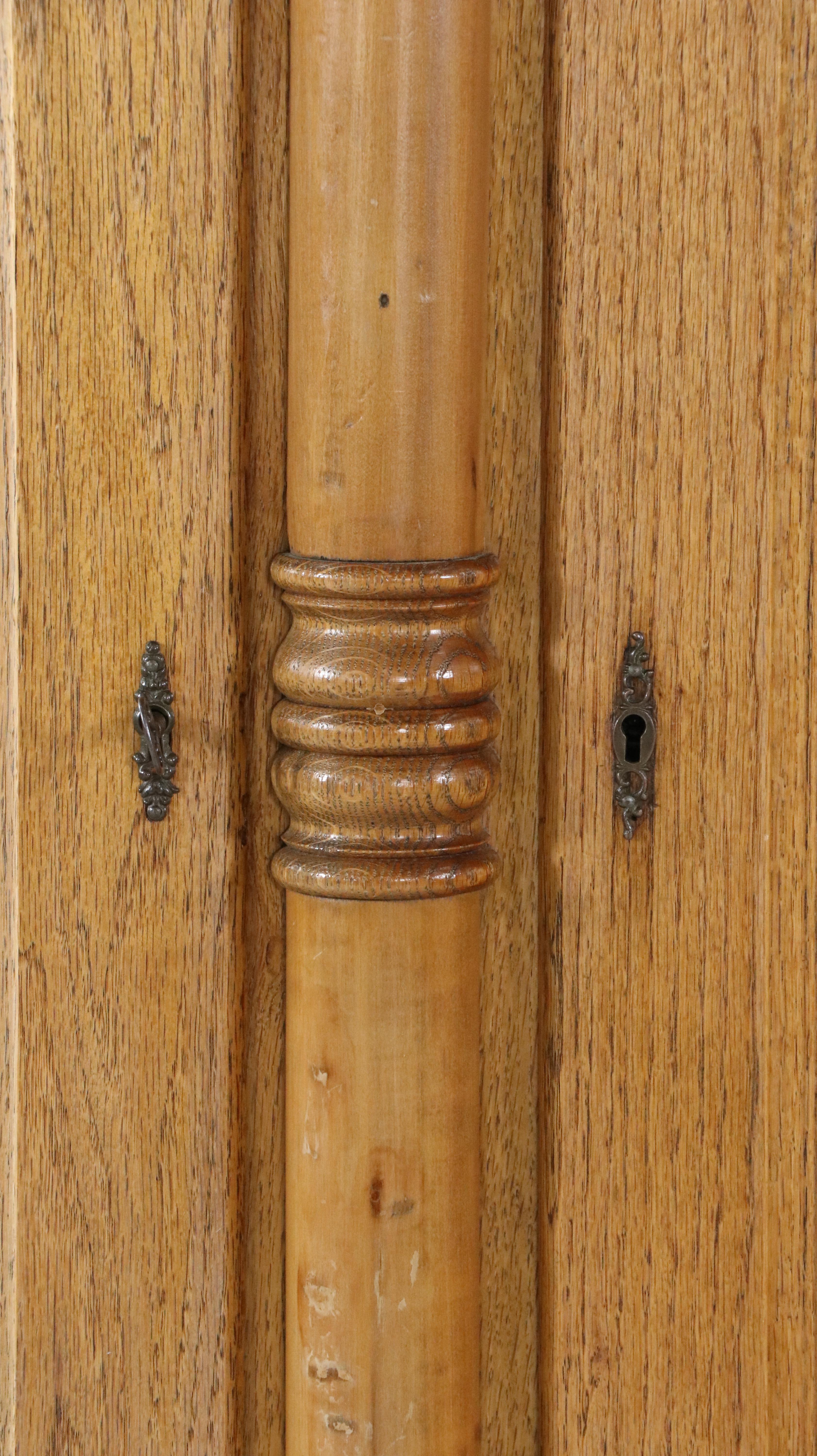 Empire Style Oak Wardrobe, 20th Century