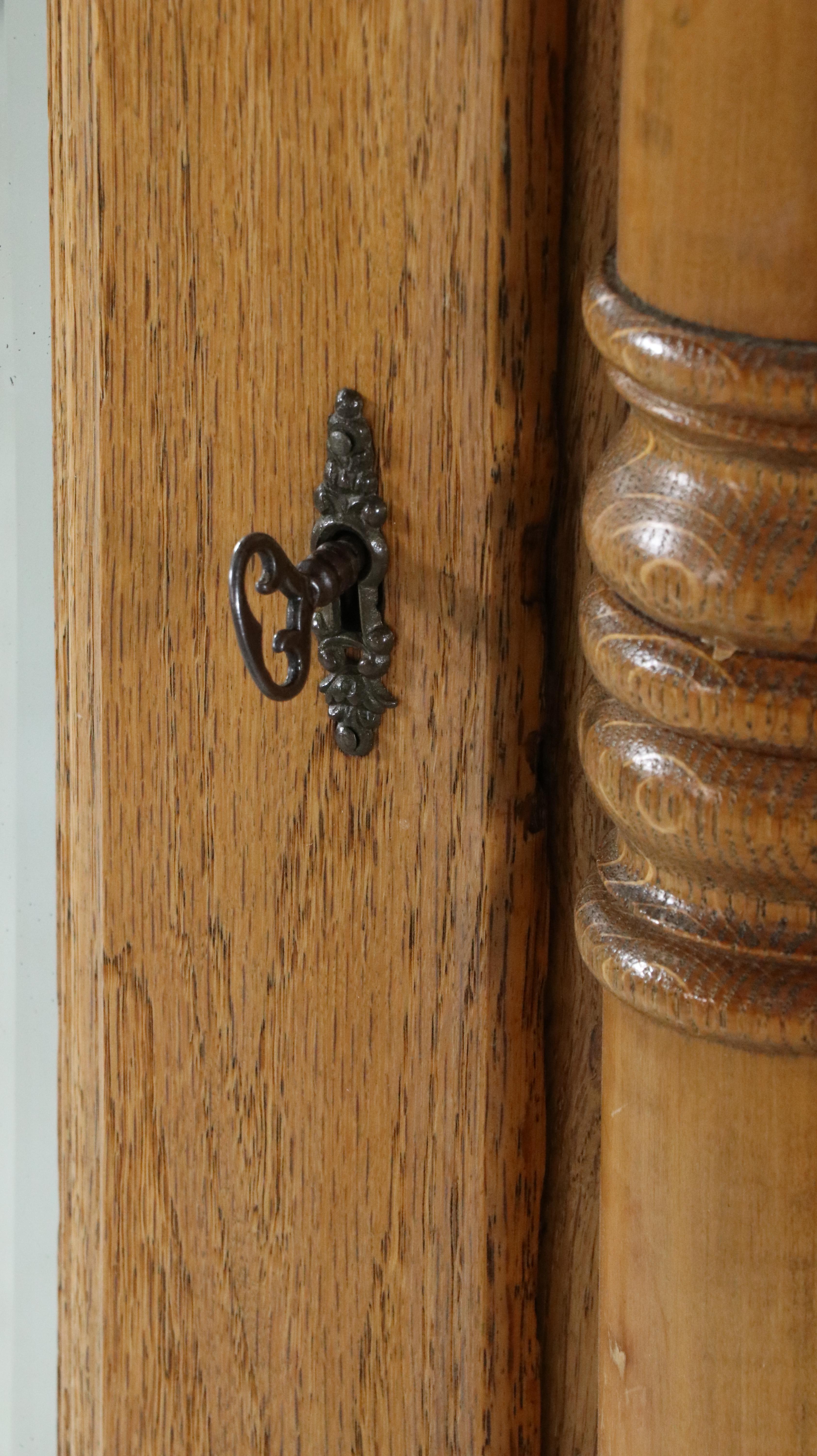 Empire Style Oak Wardrobe, 20th Century