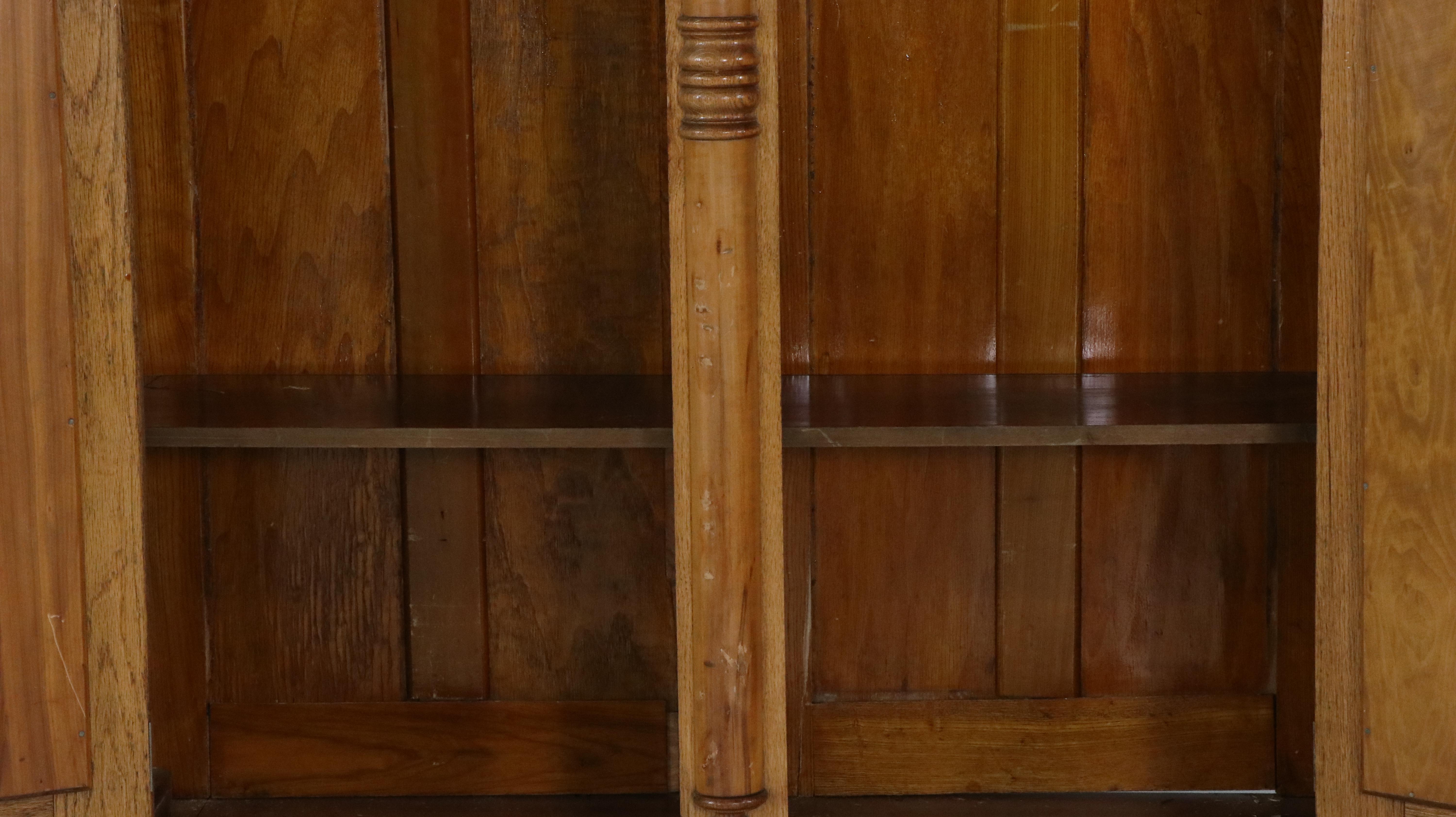 Empire Style Oak Wardrobe, 20th Century