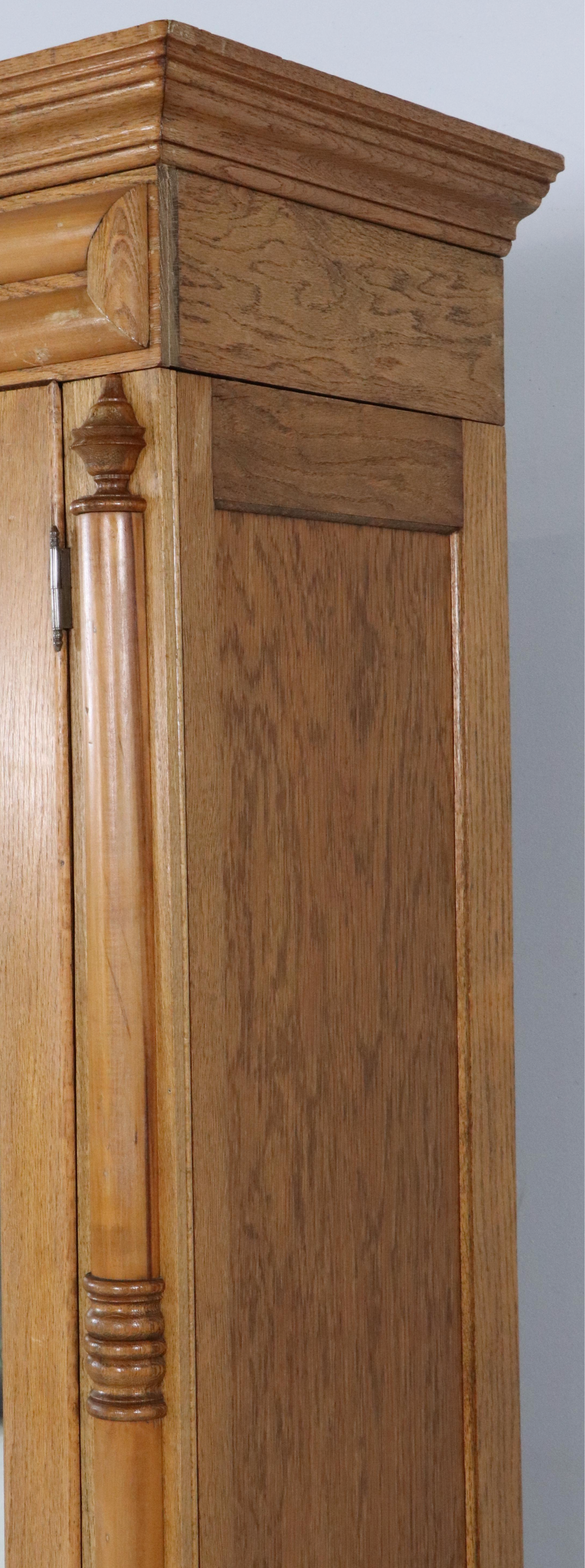 Empire Style Oak Wardrobe, 20th Century