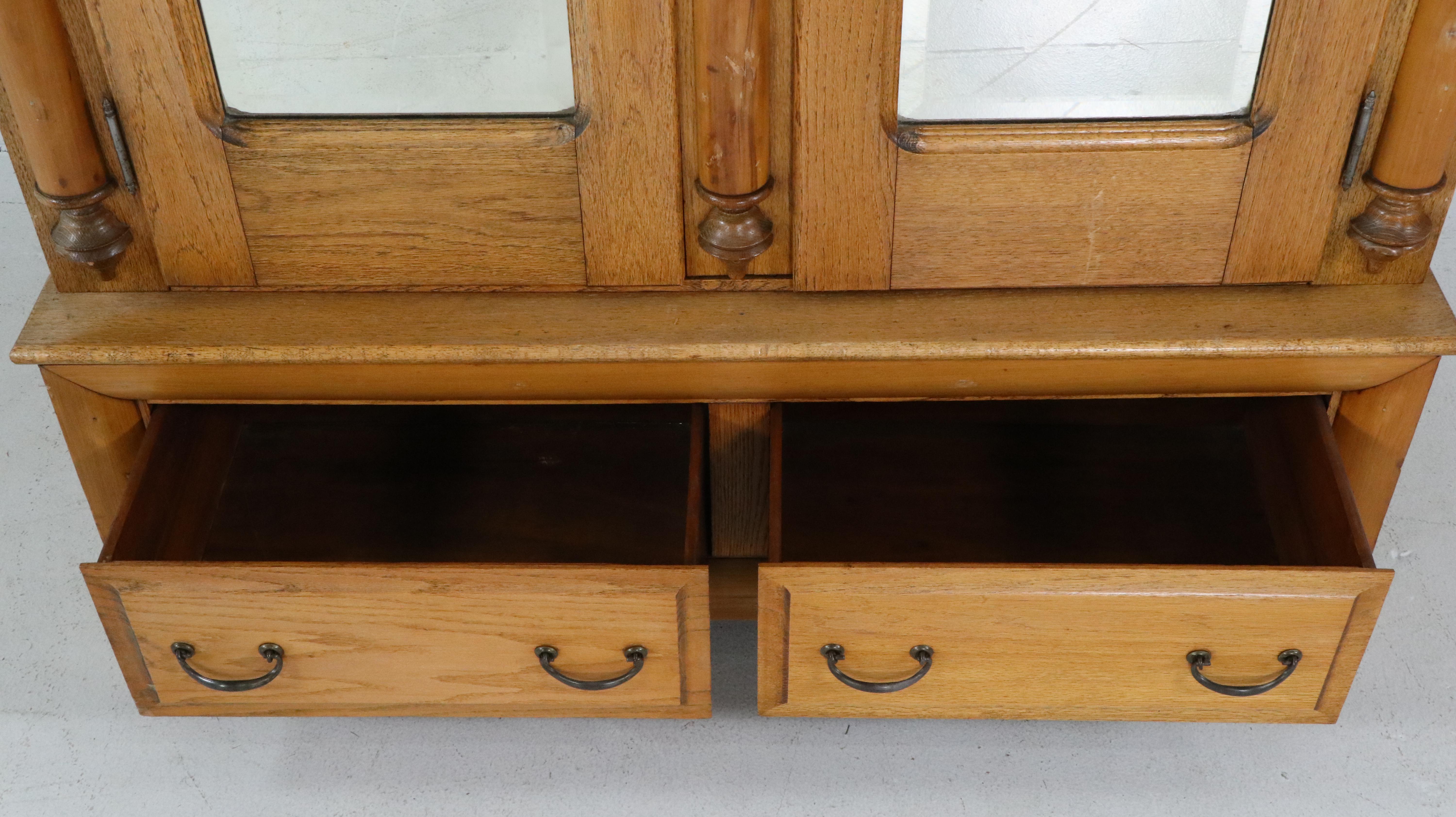 Empire Style Oak Wardrobe, 20th Century