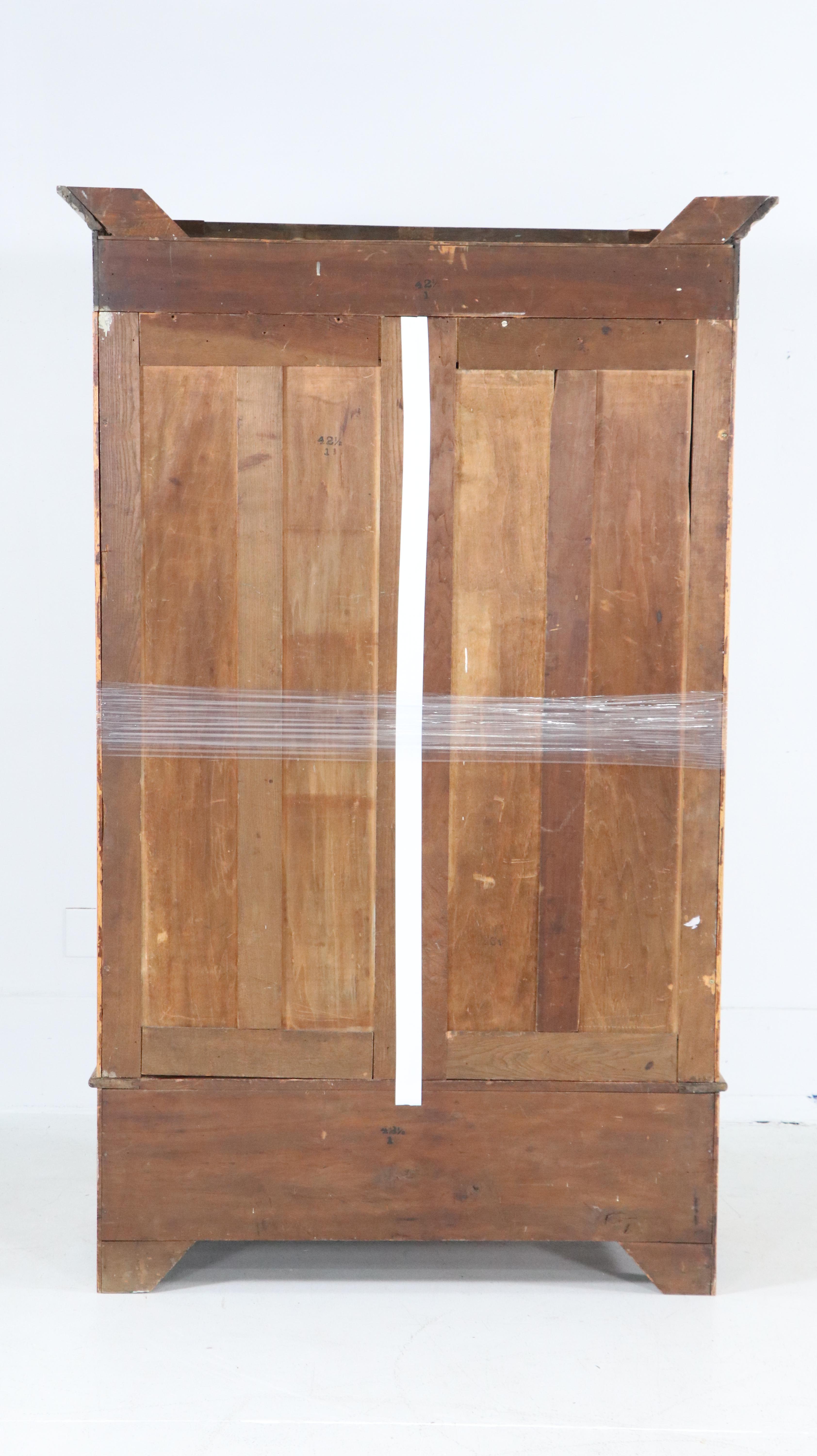 Empire Style Oak Wardrobe, 20th Century