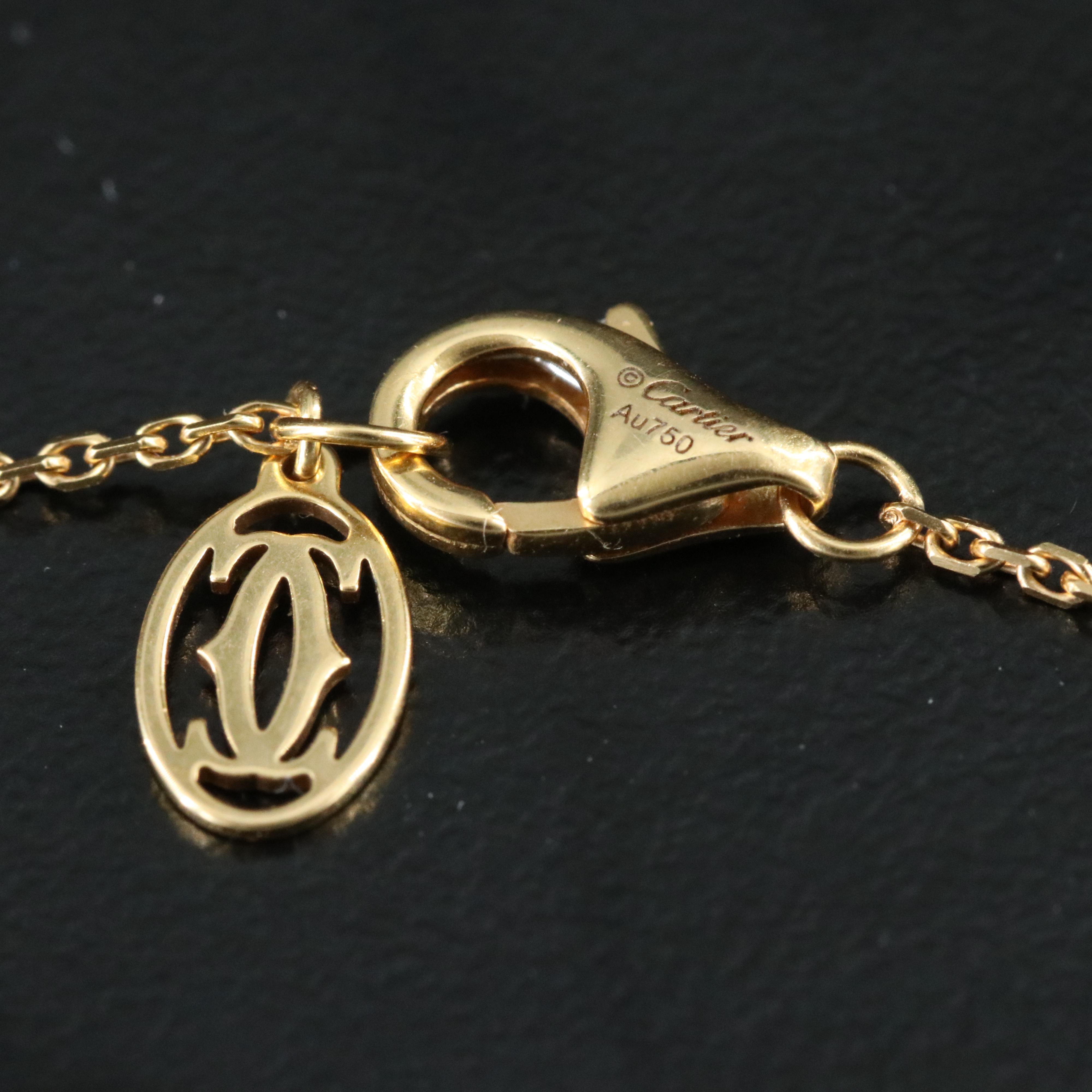 Cartier D'Amour 18K Diamond Solitaire Necklace