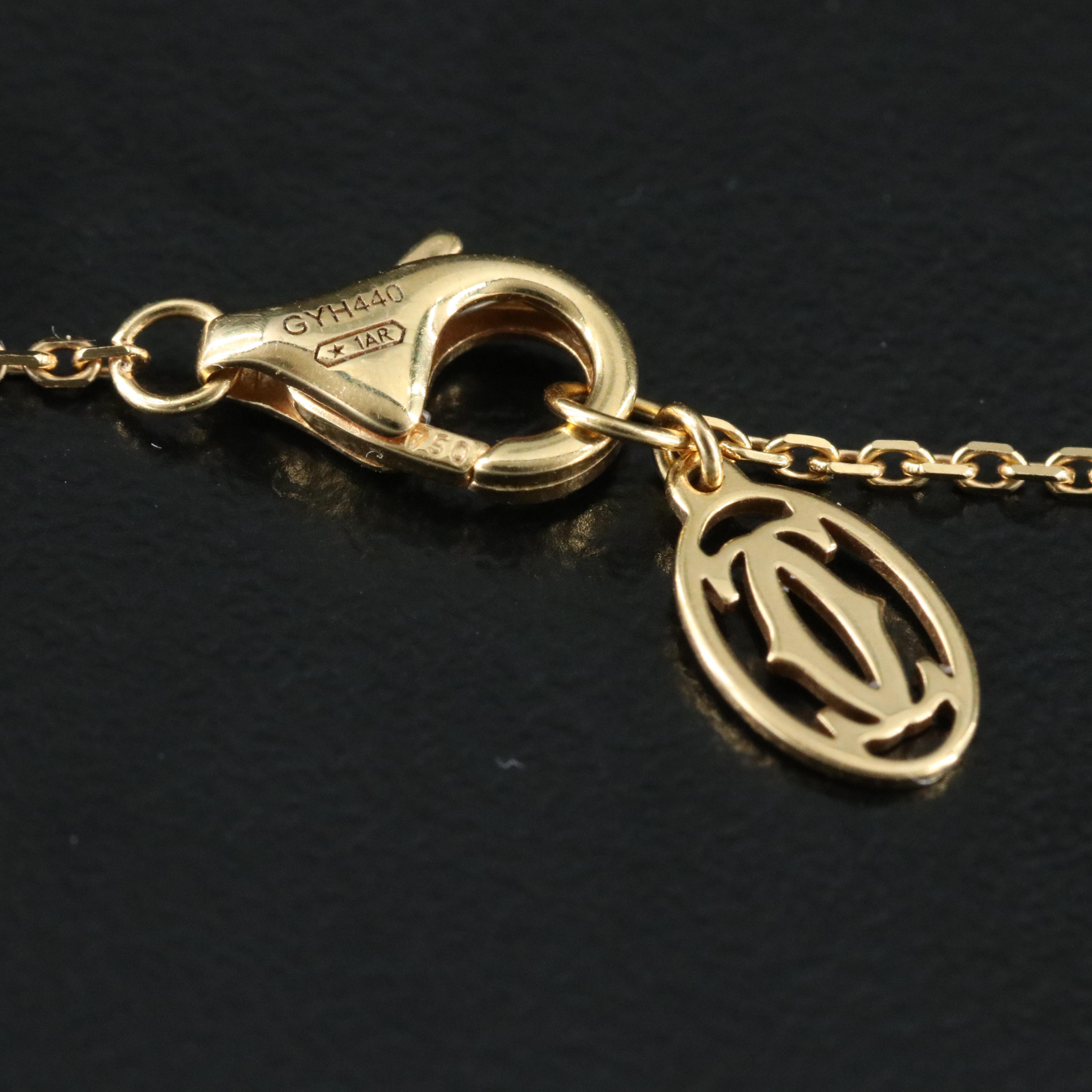 Cartier D'Amour 18K Diamond Solitaire Necklace