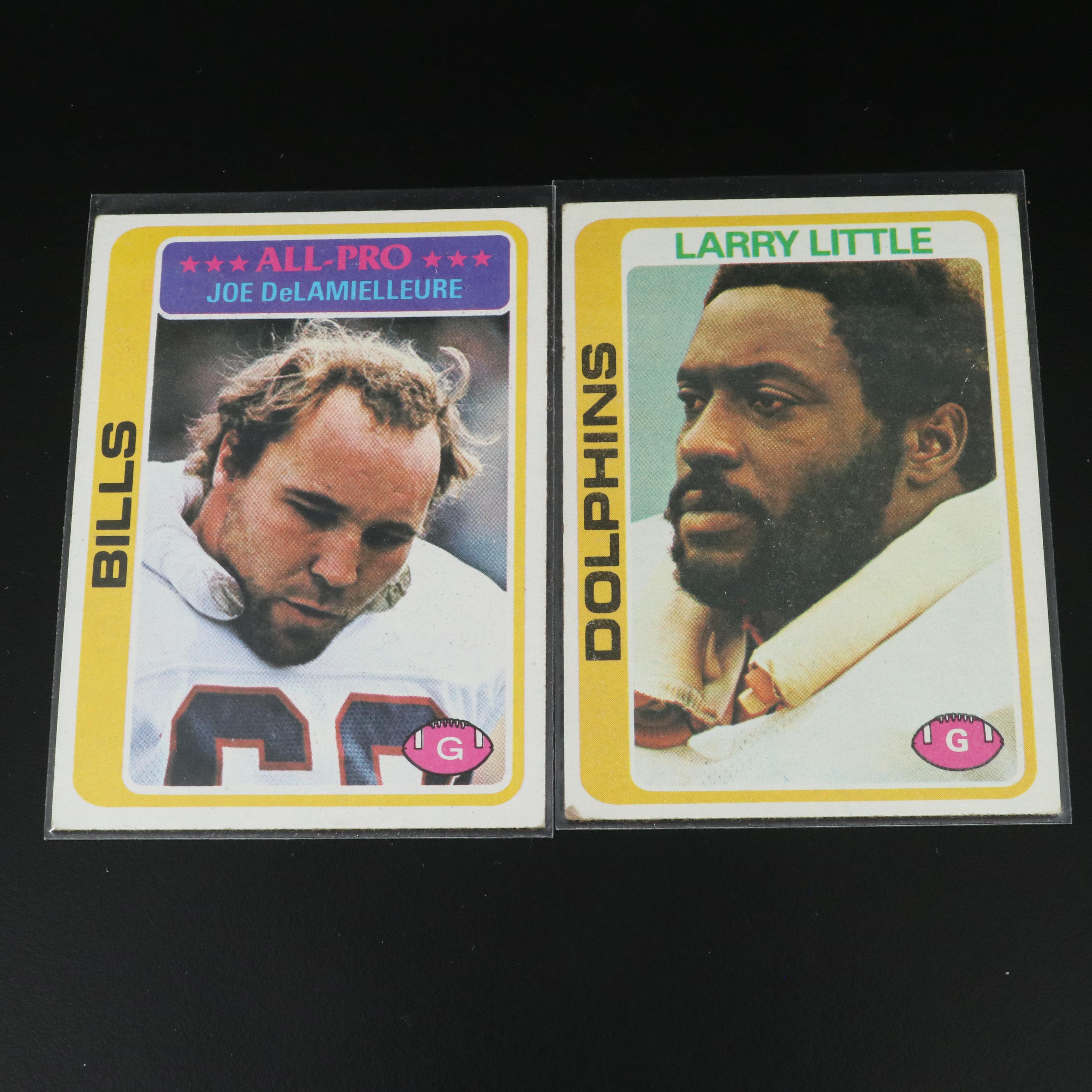 Topps Football Cards Featuring Johnny Unitas and More, 1960s-1980s