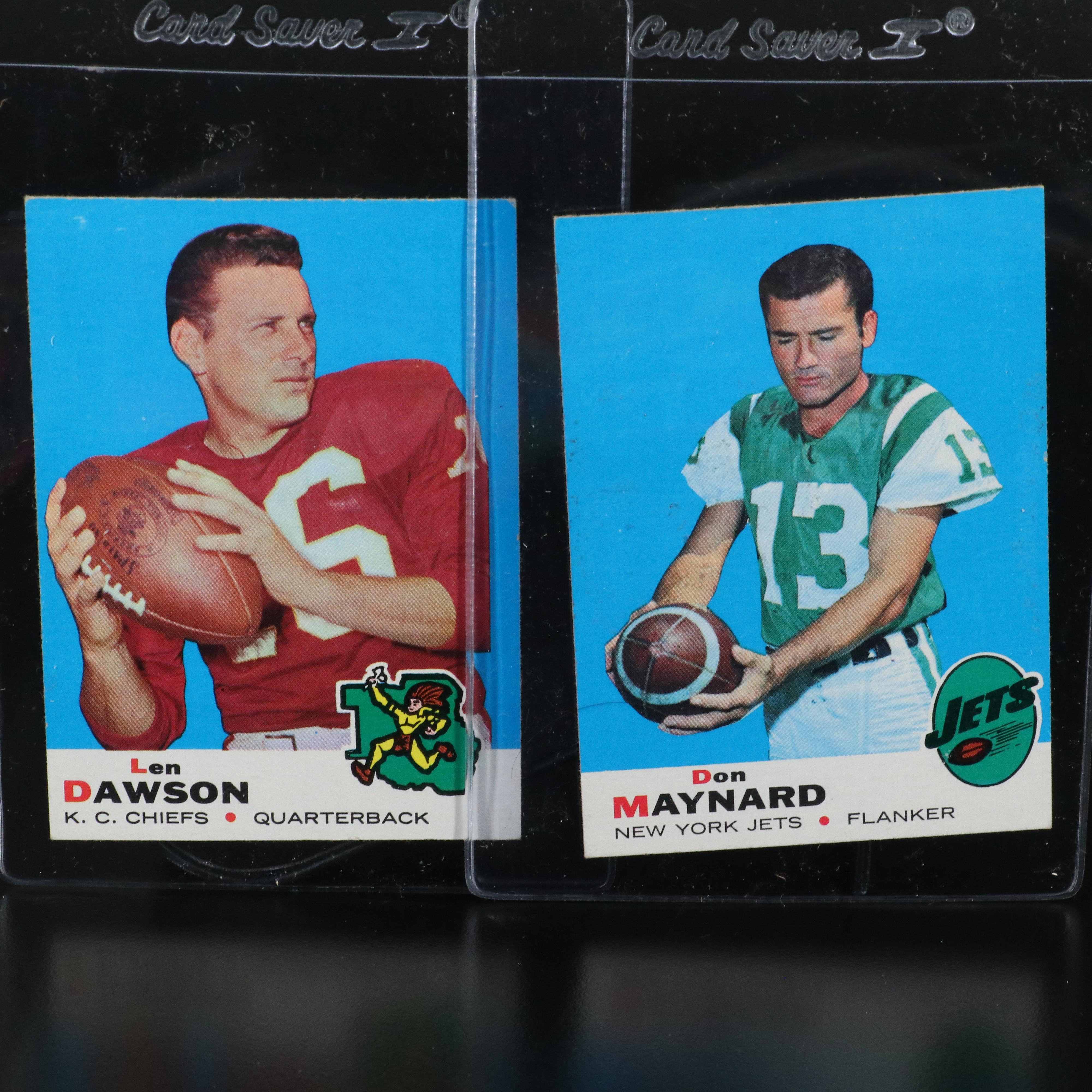 Topps Football Cards Featuring Johnny Unitas and More, 1960s-1980s