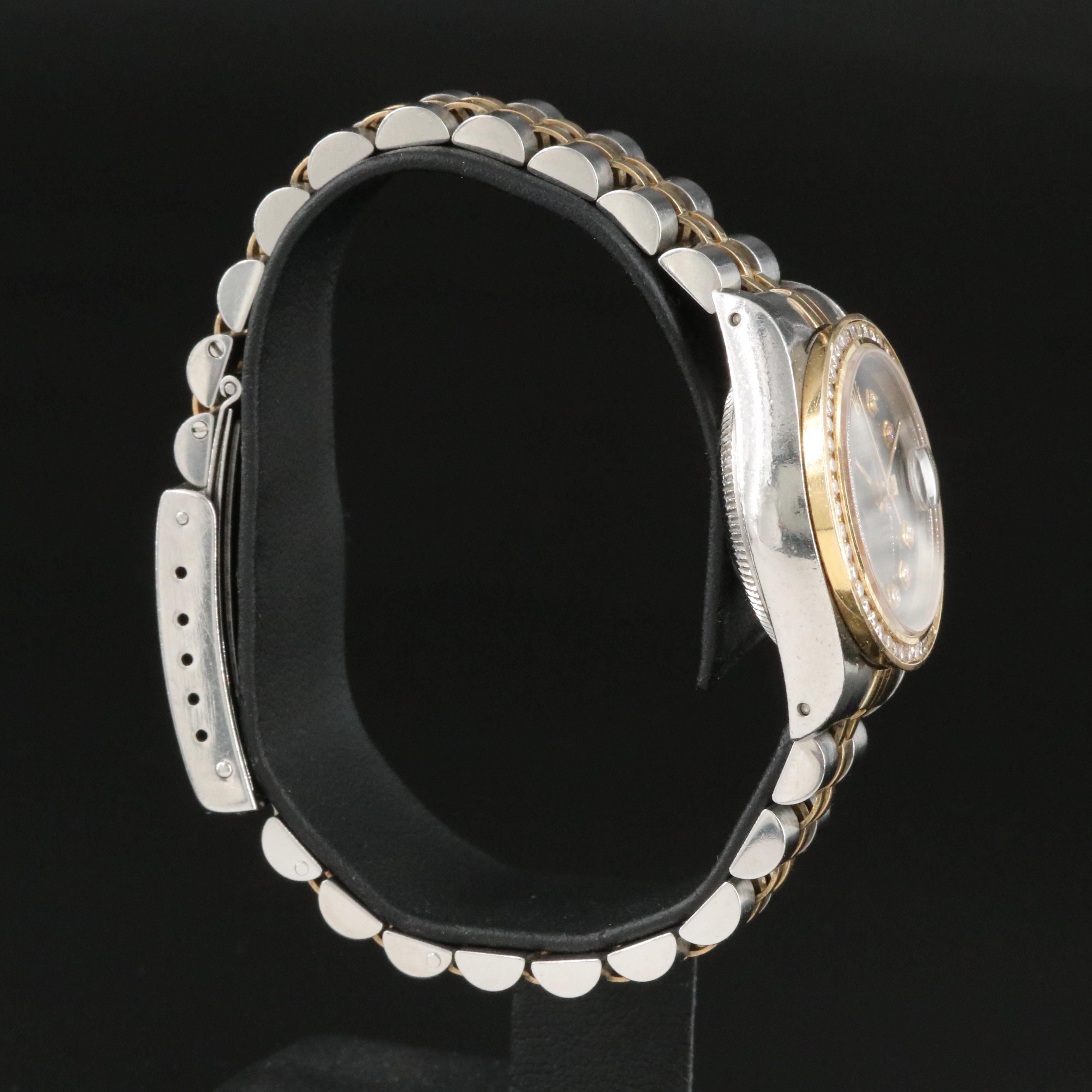 1991 Rolex Custom Diamond Dial and Bezel Datejust Watch