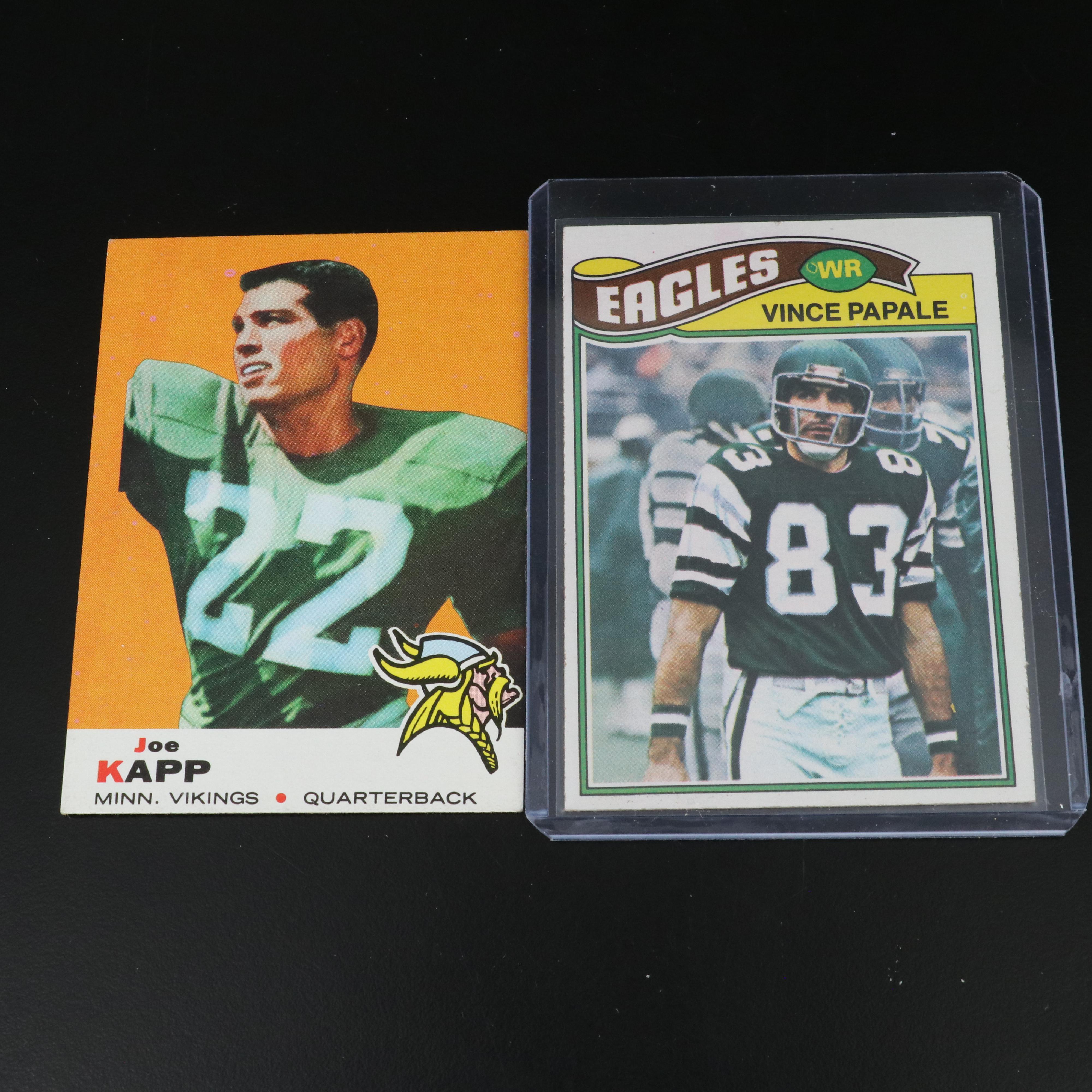 Topps Football Cards Featuring Johnny Unitas and More, 1960s-1980s
