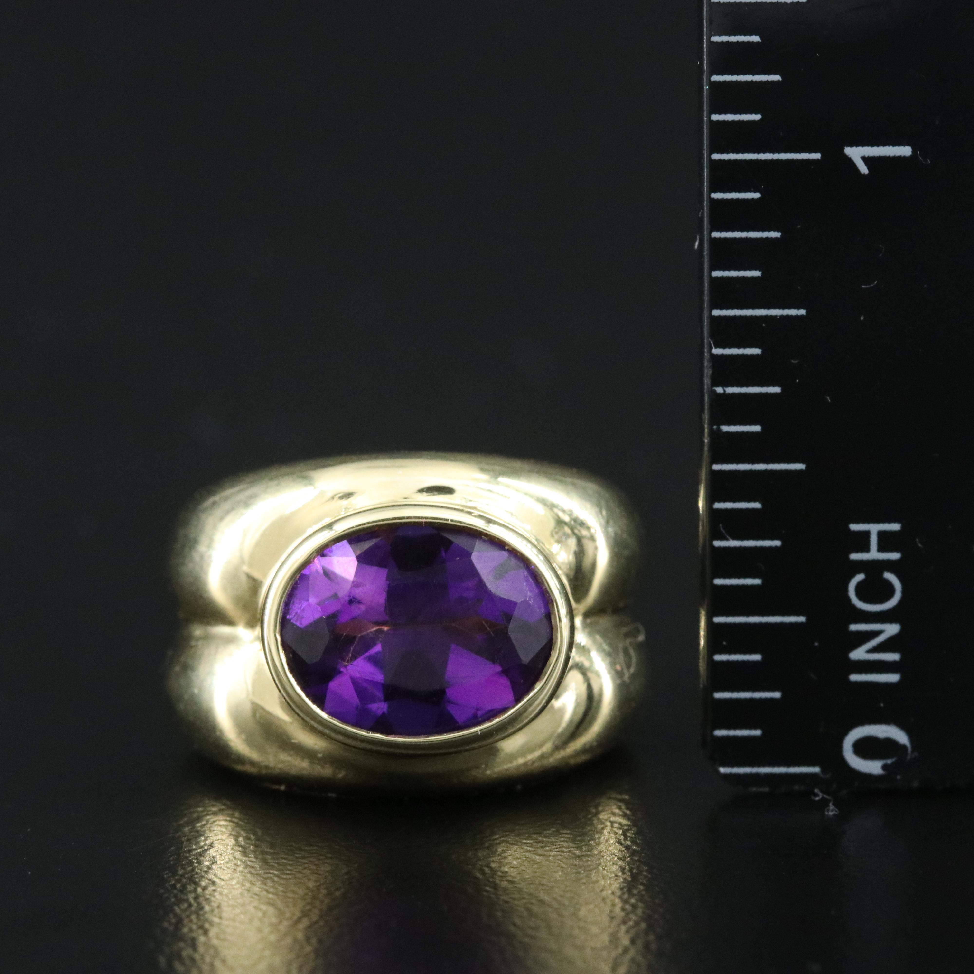 Tiffany & Co. 18K Amethyst Ring