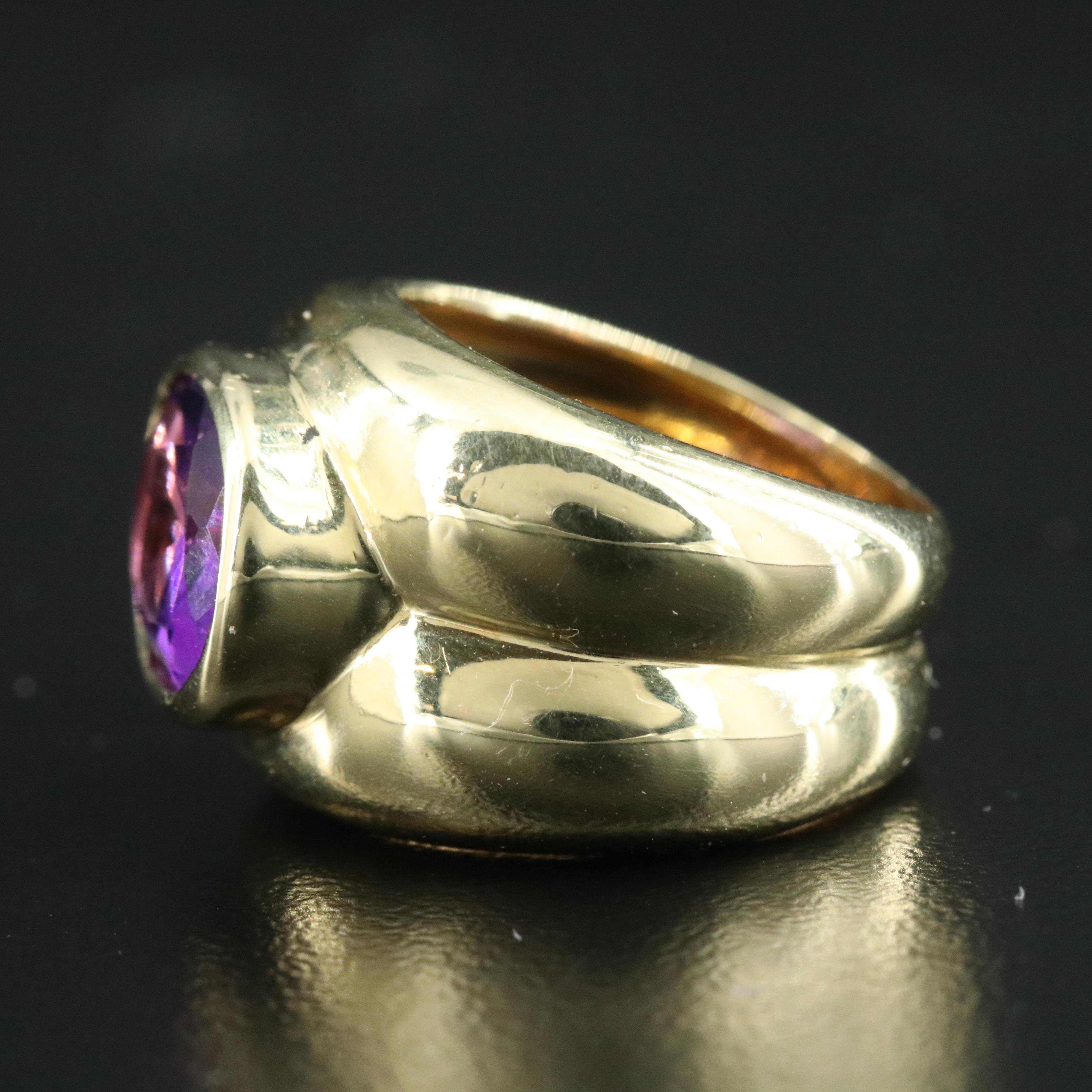 Tiffany & Co. 18K Amethyst Ring